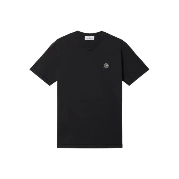 Stone Island Stone Island Black V-Neck Short Sleeve T-Shirt Size US L / EU 52-54 / 3 - 1 Thumbnail