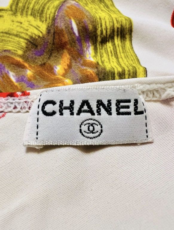Chanel Vintage CHANEL 1990s Graphic Print Swimsuit Size 38 France Size S / US 4 / IT 40 - 7 Thumbnail