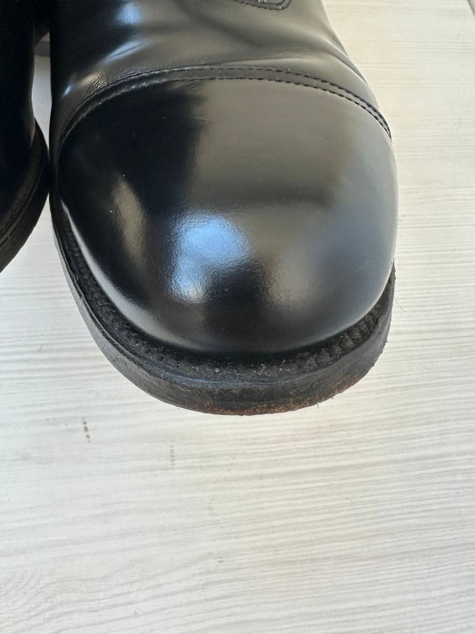 Loake Loake Elland Black Leather Oxford Cap Toe Dress Shoes Size US 10.5 / EU 43-44 - 9 Thumbnail