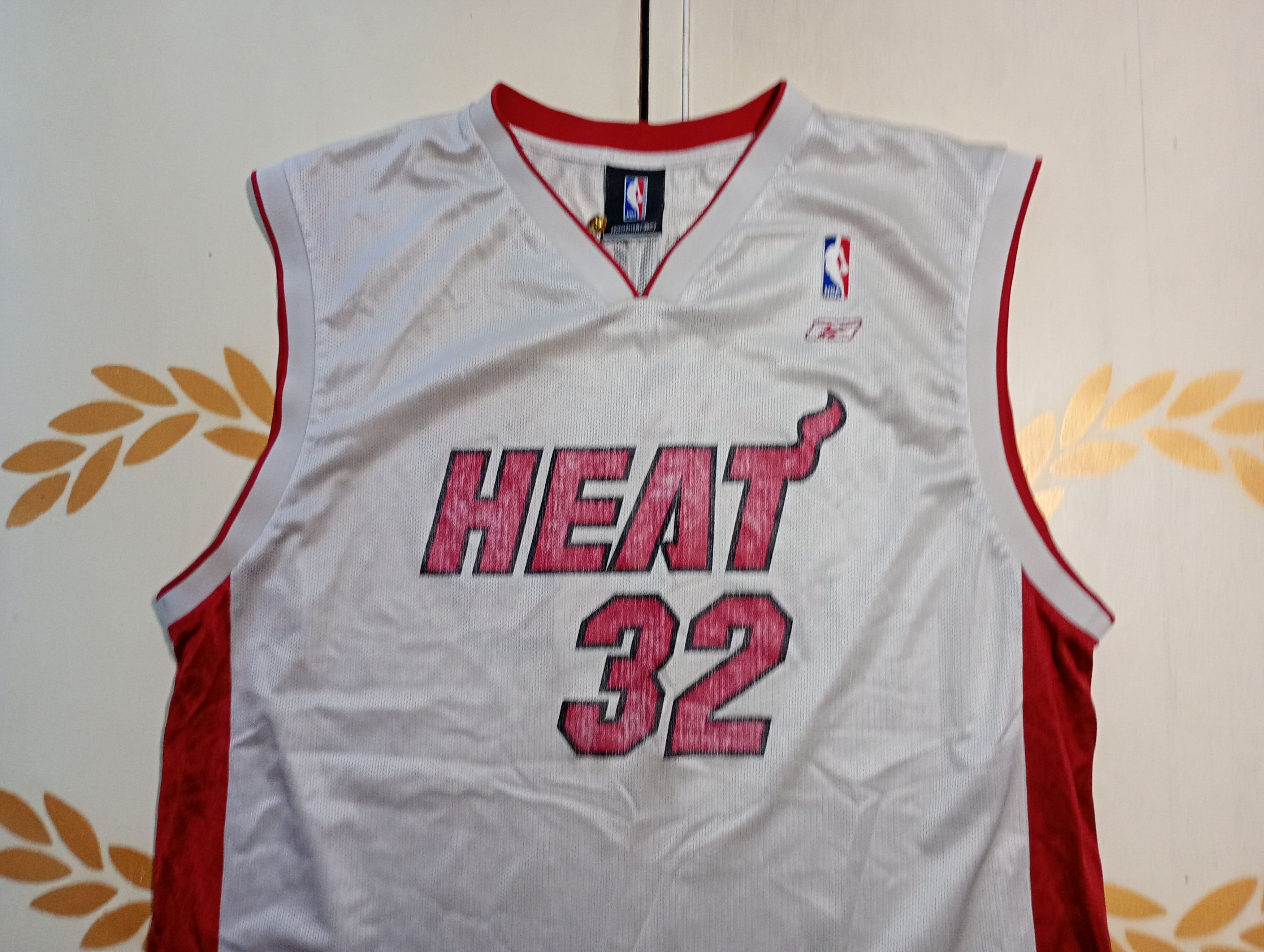 NBA × Reebok Reebok Miami Heat Jersey 32 Shaquille O'Neal 2002-2004 Size US XL / EU 56 / 4 - 5 Thumbnail