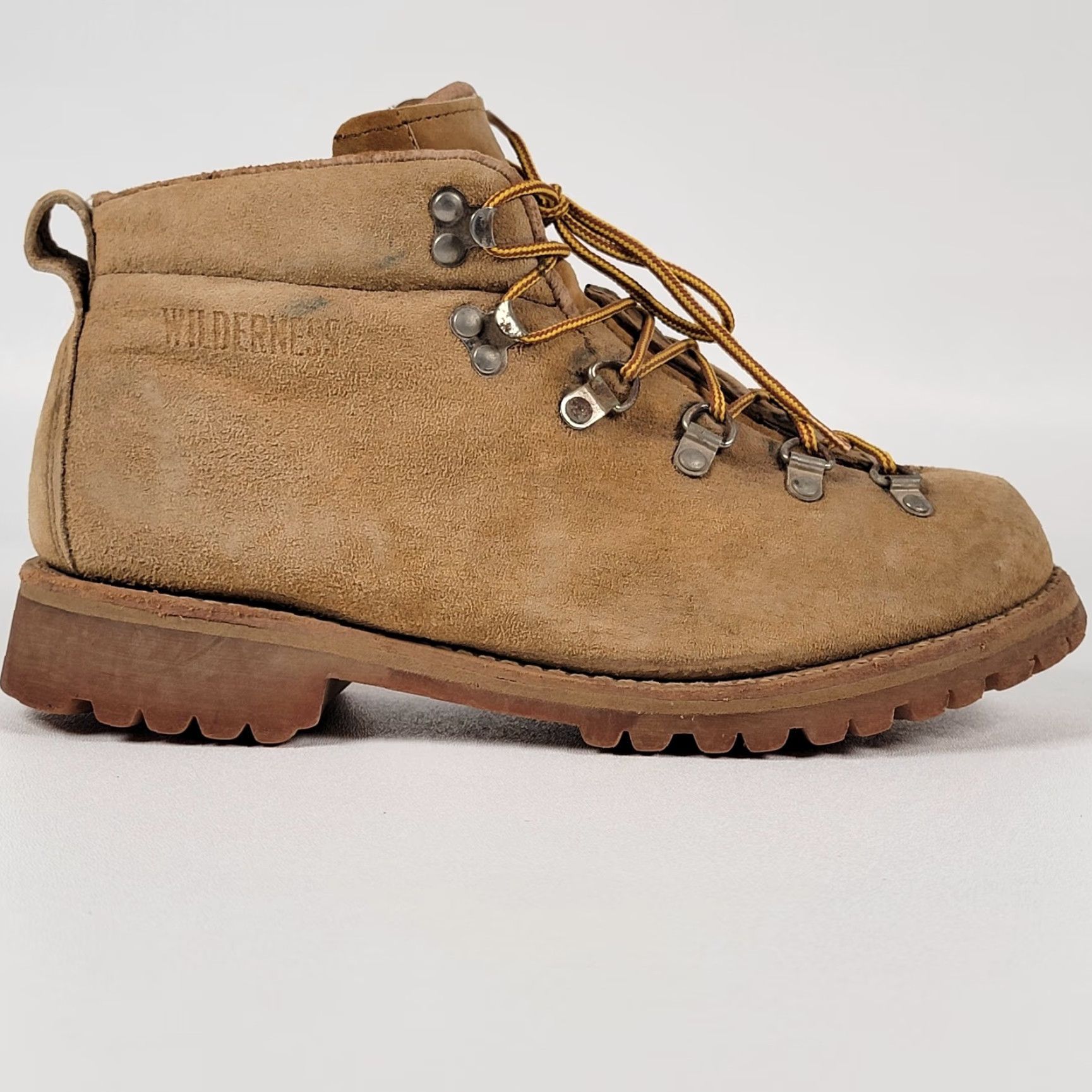 Vintage Wilderness Tam LeatherHiking Boots Workwear Mens 8M Brown Leather Lace Up Boot Size US 8 / EU 41 - 4 Thumbnail