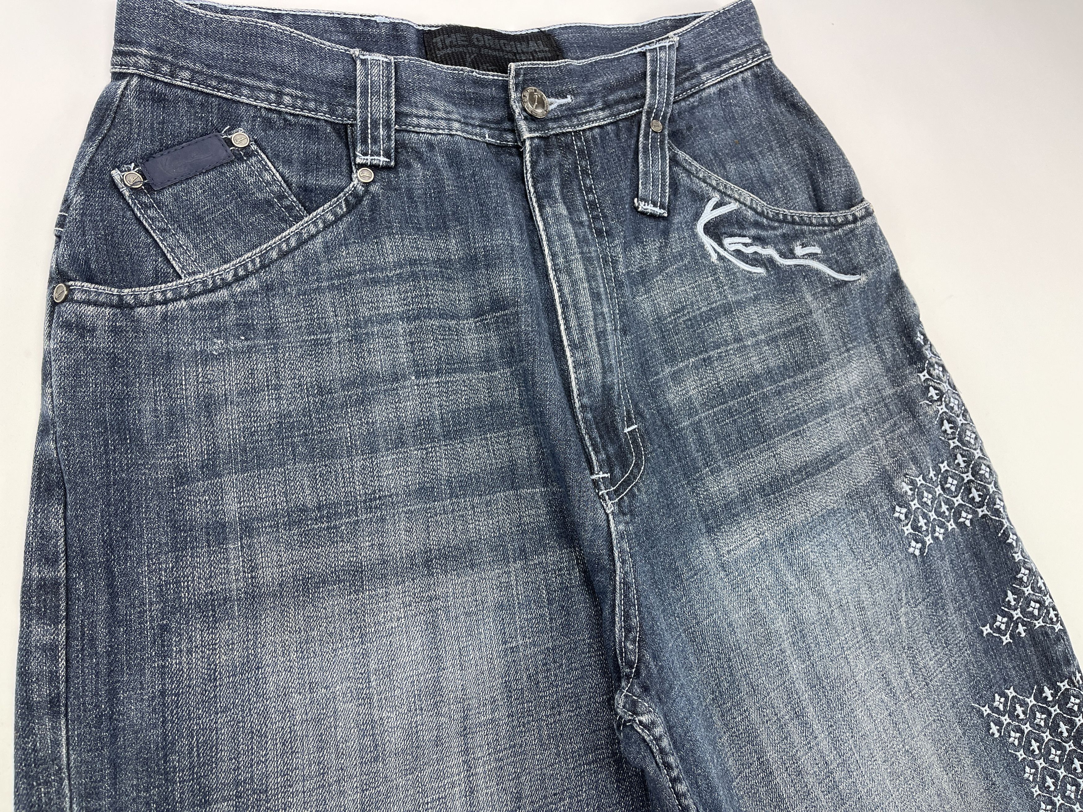 Karl Kani KARL KANI shorts, vintage hip hop baggy jeans, 90s size W 30 Size US 30 / EU 46 - 10 Thumbnail