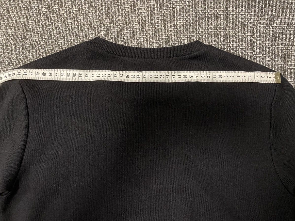 Hedi Slimane × Yves Saint Laurent Leather paneled crewneck sweatshirt Size L / US 10 / IT 46 - 4 Thumbnail