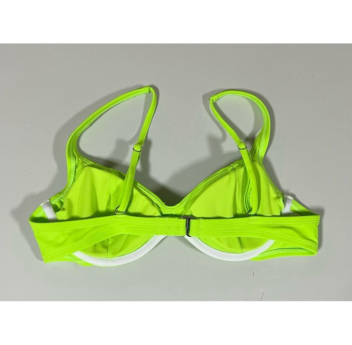 Other Lime Green Neon Underwire Bikini Top Bathing Suit Size S 💚✨ Size S / US 4 / IT 40 - 4 Thumbnail