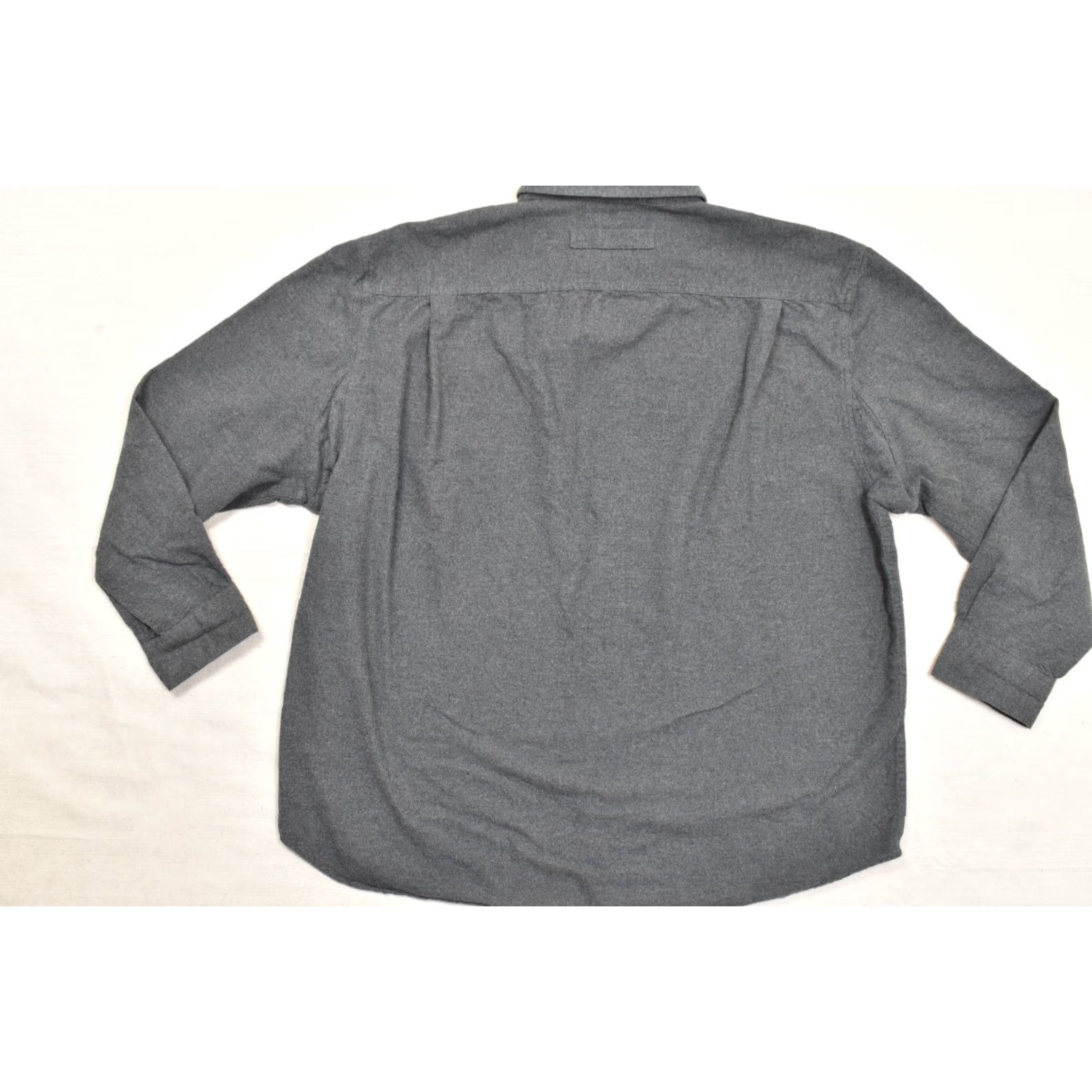 CO Duluth Shirt Men 2XLT Gray Cotton Flannel Long Sleeve Button-Down Work Shirt Size US XXL / EU 58 / 5 - 7 Thumbnail