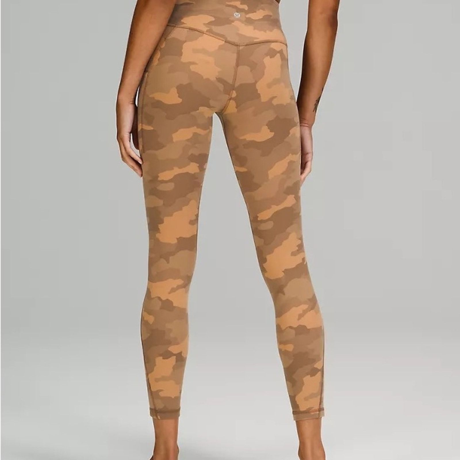 Lululemon NEW! Align High Rise HR Pant 25” Pockets 18 Camo Beige Multi Size 40" / US 18 - 7 Thumbnail