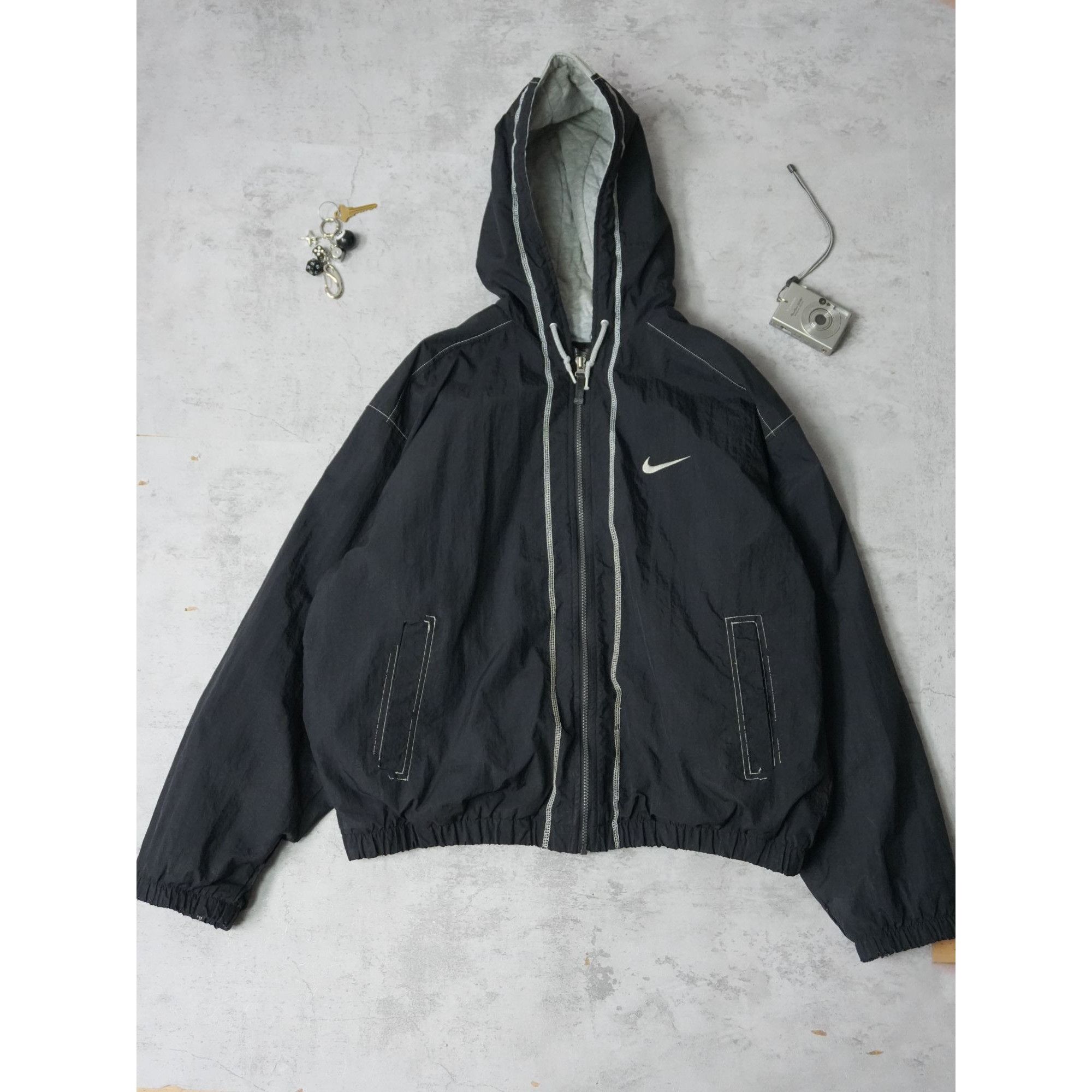 Nike Vintage Nike Faded Blue Swoosh Zip Up Hoodie Jacket Size US L / EU 52-54 / 3 - 12 Thumbnail