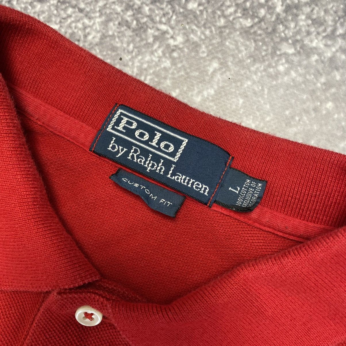 Polo Ralph Lauren Vintage Polo Ralph Lauren Small Basic logo Red Longsleeve Size US L / EU 52-54 / 3 - 5 Thumbnail