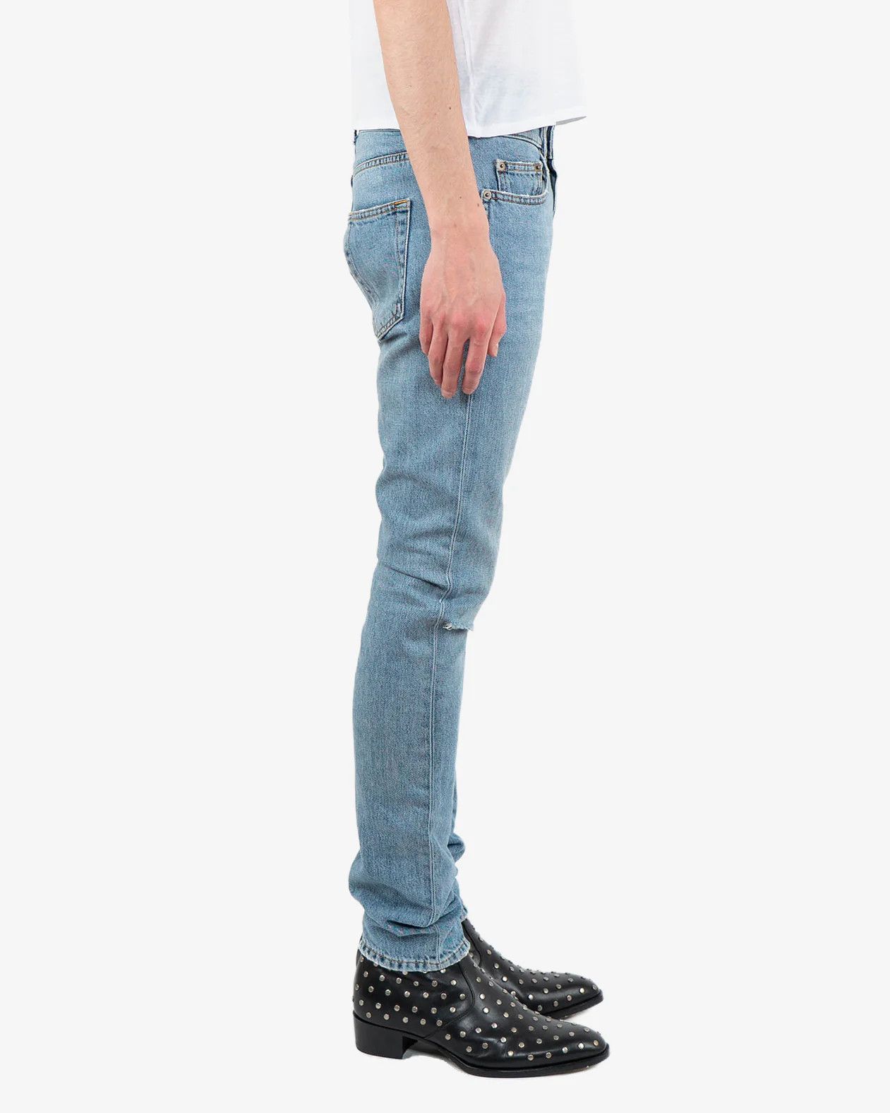 Saint Laurent Paris D02 Kneeripped Denim Size US 28 / EU 44 - 7 Thumbnail