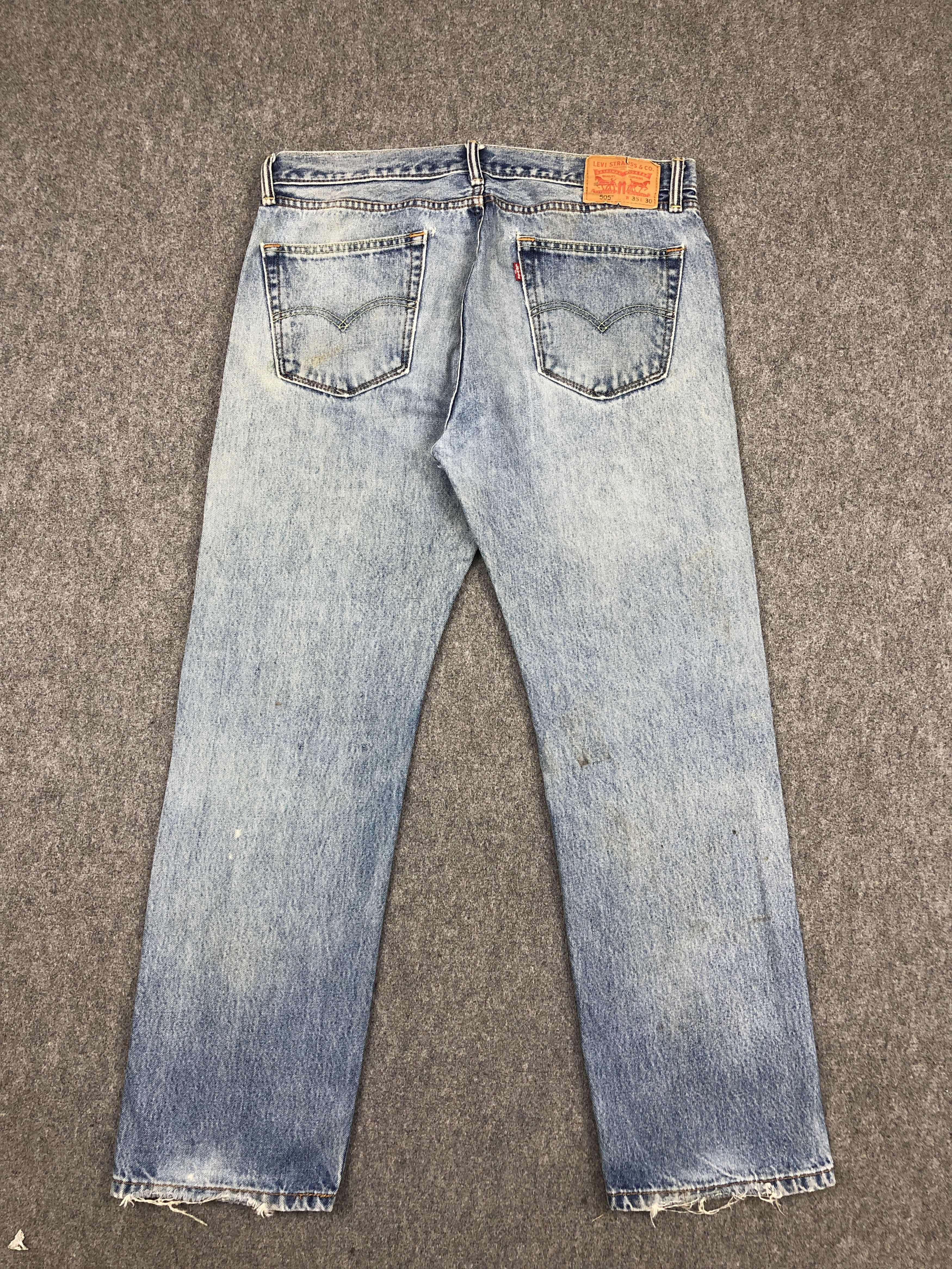 Levi's × Vintage Vintage Levis 505 Faded Blue Jeans DP2355 Size US 34 / EU 50 - 3 Thumbnail