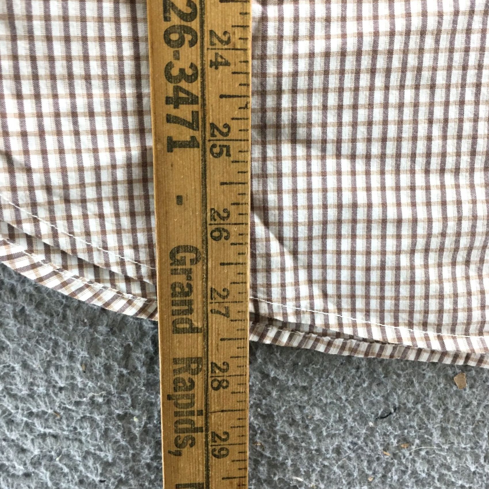 American Eagle Outfitters American Eagle Outfitters Shirt Mens Medium Brown Check Button Down Size US M / EU 48-50 / 2 - 7 Thumbnail