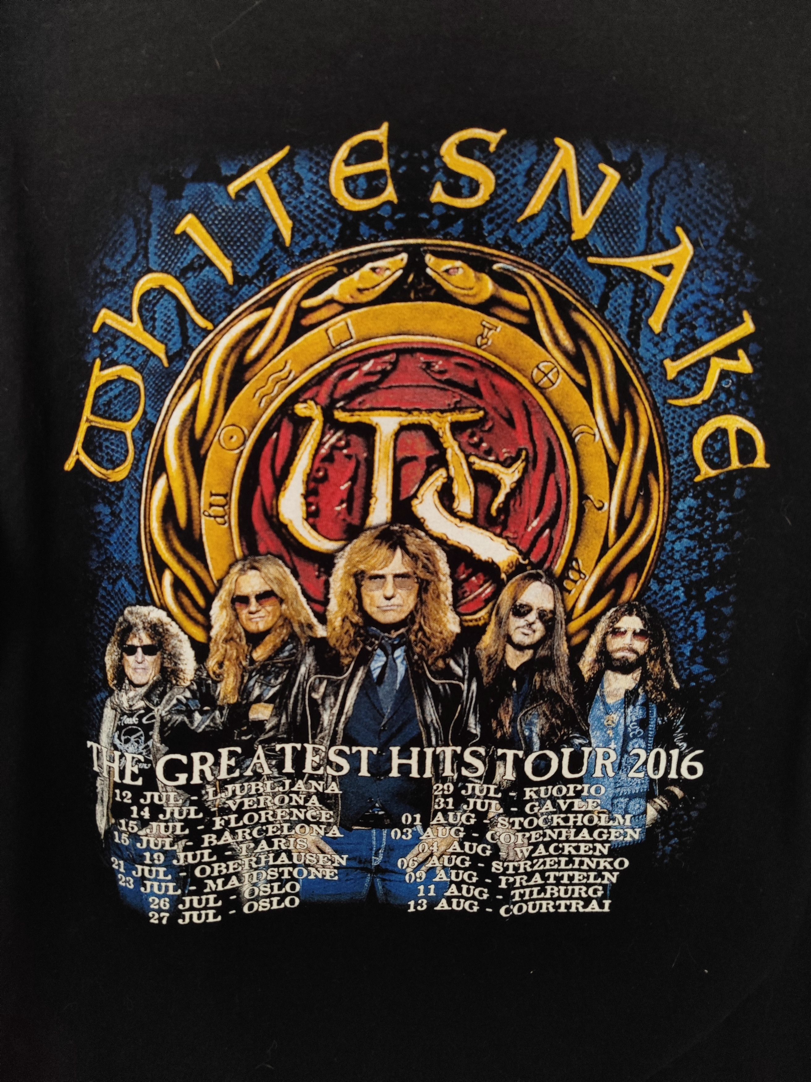 Band Tees × Vintage Whitesnake "Greatest Hits Tour 2016" Vintage Band Tee Size US XL / EU 56 / 4 - 6 Thumbnail