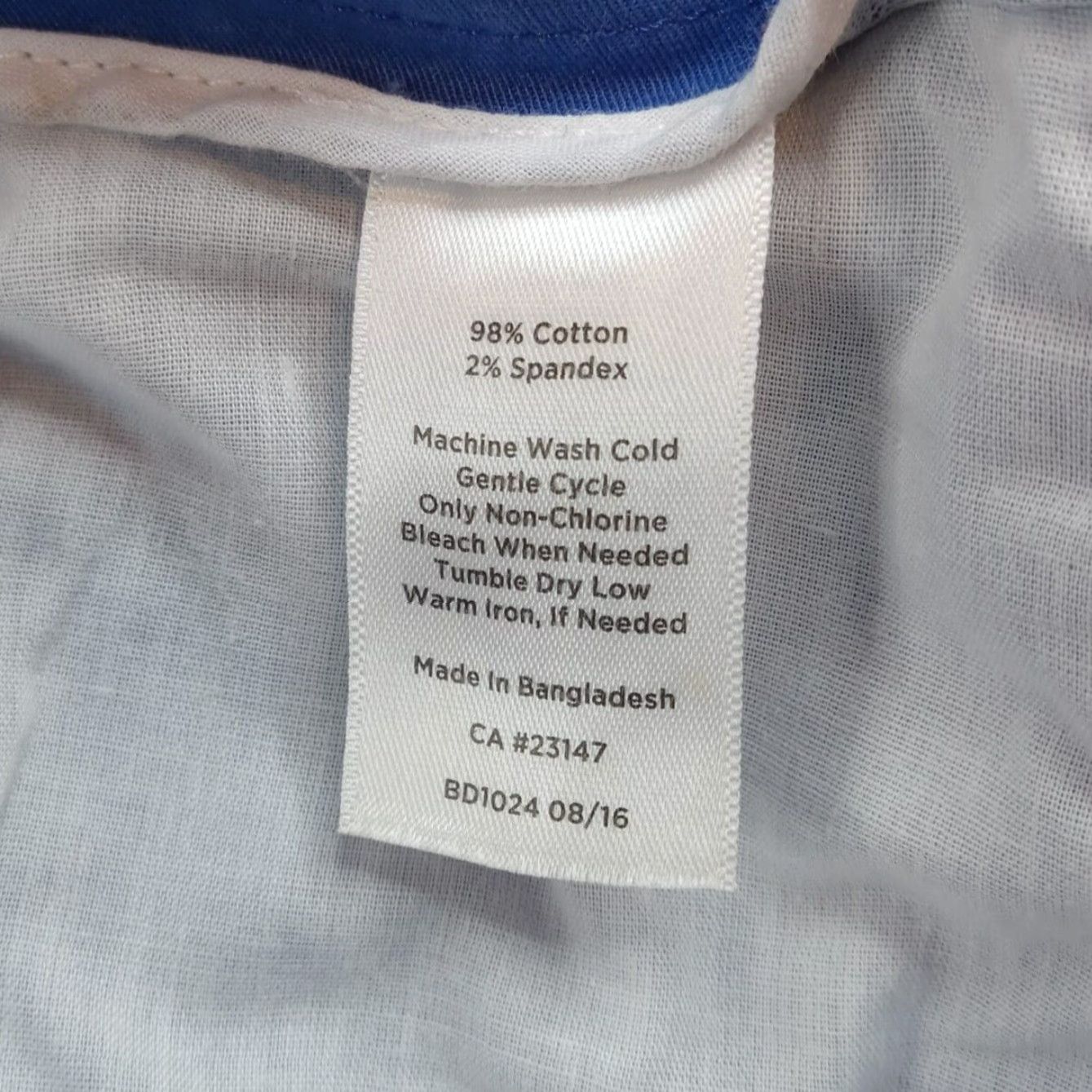Talbots Talbots Womens Pants Size 4 Petite Blue Crop Straight Leg Stretch Size 28" / US 6 / IT 42 - 7 Thumbnail
