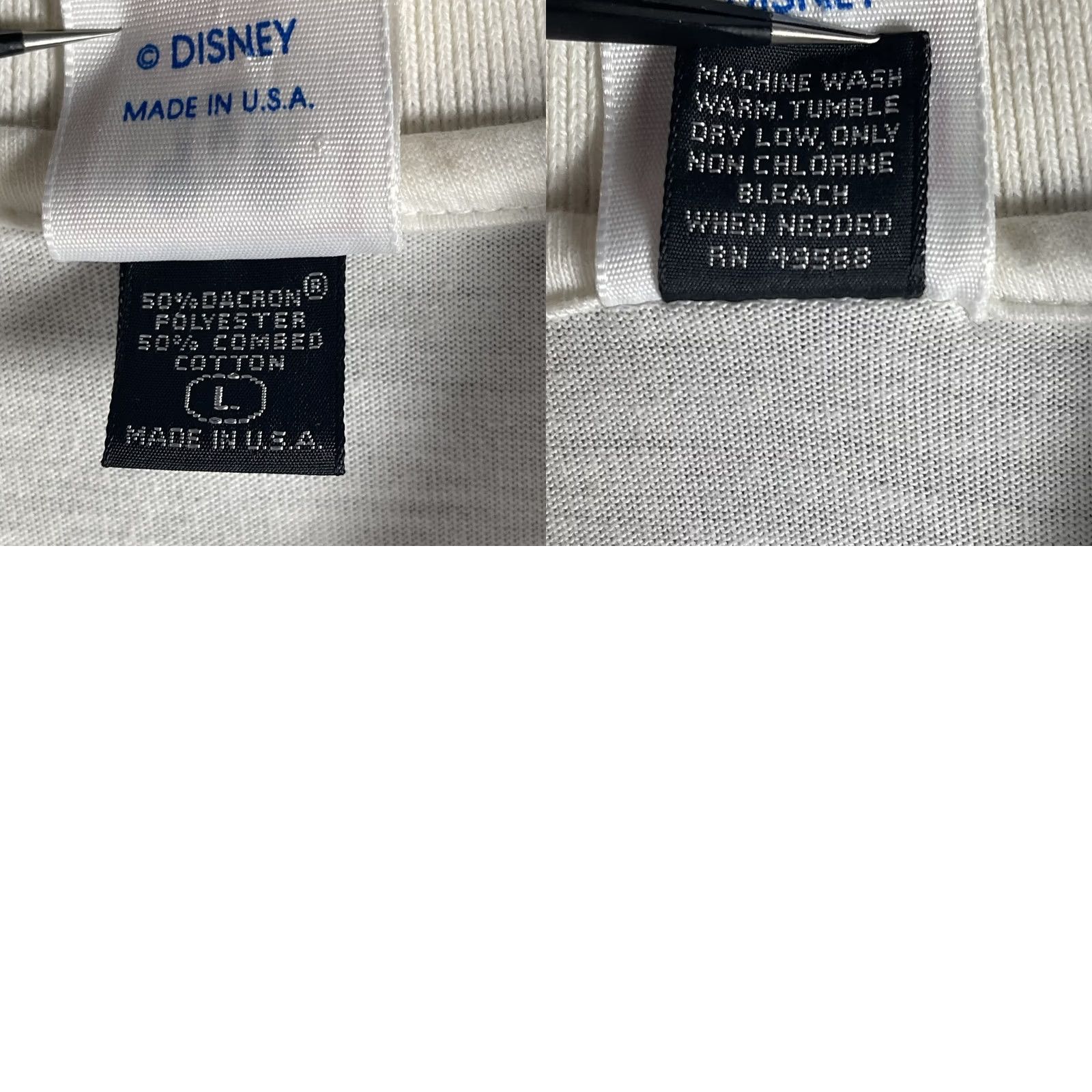 Disney VINTAGE Disney Wear Polo Shirt Mens Large White Mickey Mouse Embroidered USA 90s Size US L / EU 52-54 / 3 - 8 Thumbnail