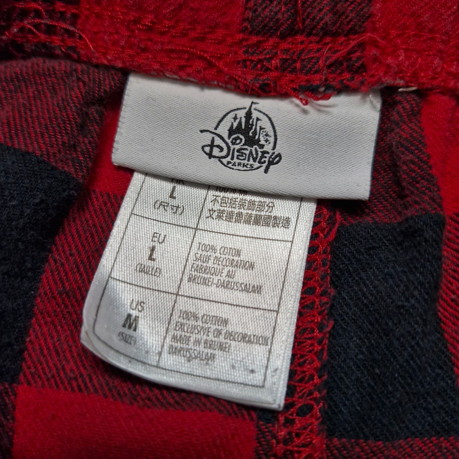 Disney Disney Parks Men’s Red Plaid Sleepwear Pants Size Large Size US 34 / EU 50 - 3 Thumbnail