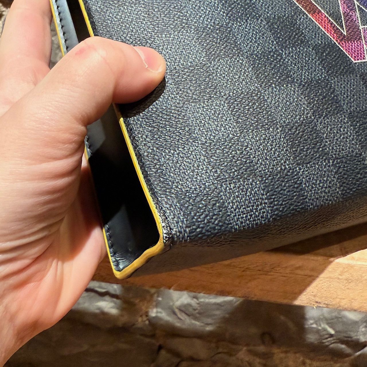 Louis Vuitton Louis Vuitton Damier Graphite Rainbow Pochette Voyage MM Size ONE SIZE - 7 Thumbnail