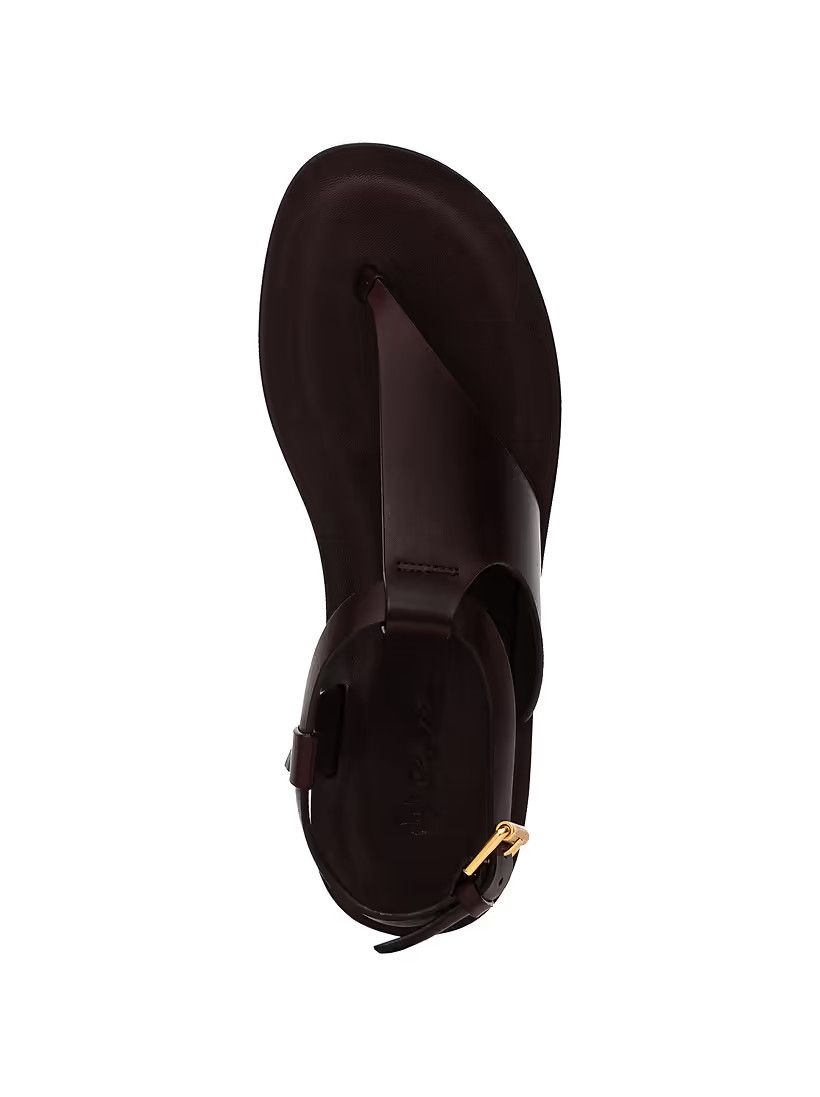 Loro Piana o1srvl11e0725 Trani Leather Sandals in Brown Size US 8 / IT 38 - 4 Thumbnail