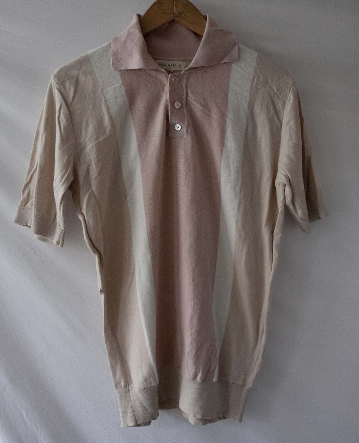 Far Afield Far Afield Polo Size 2 /M Pink / White Cotton Size US M / EU 48-50 / 2 - 1 Thumbnail