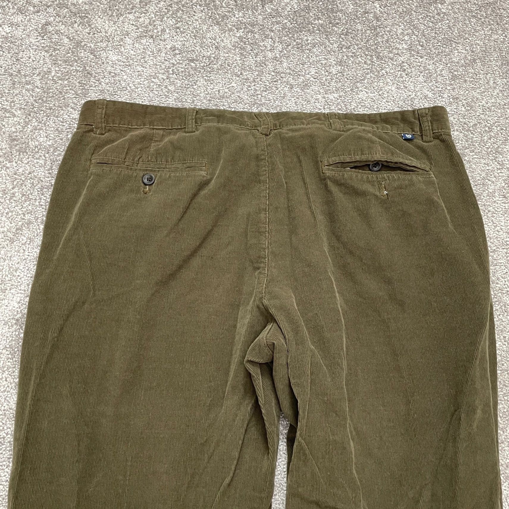 Chaps Chaps Pants Mens 40x30 Dark Green Corduroy Straight Leg Casual Outdoor Size US 40 / EU 56 - 3 Thumbnail