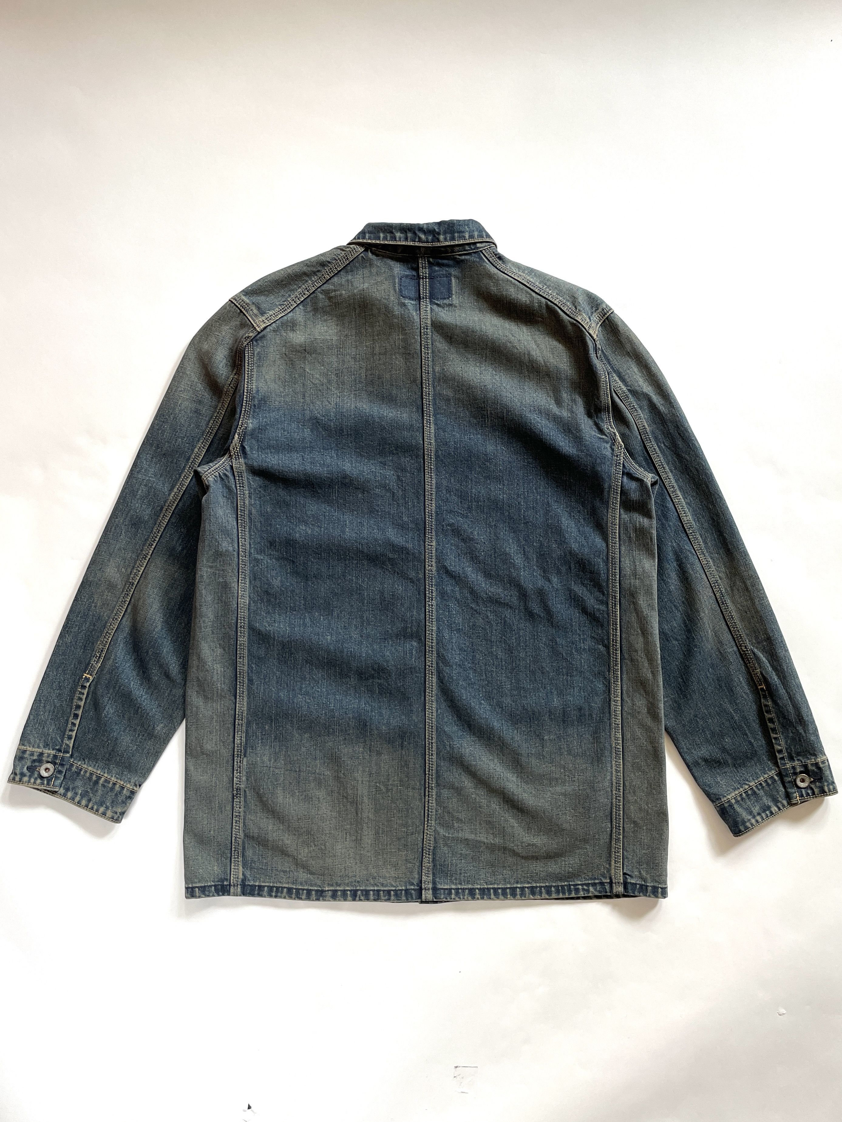 Levi's 2003 Levi's Denim Jeans Chore Jacket (Made in Japan) Size US XL / EU 56 / 4 - 4 Thumbnail