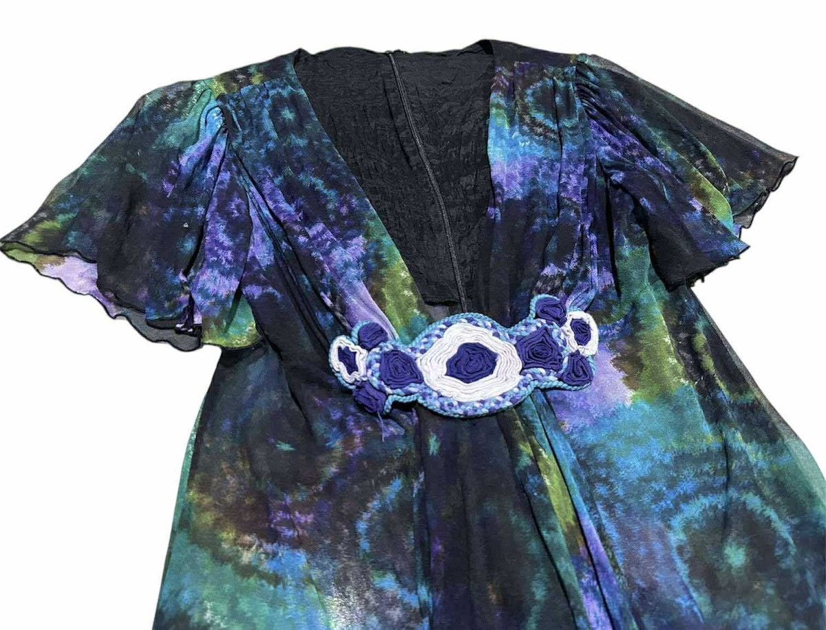 Anna Sui 🔥Y2K Anna Sui Psychedelic See Through Bondage Blouse Size S / US 4 / IT 40 - 2 Thumbnail