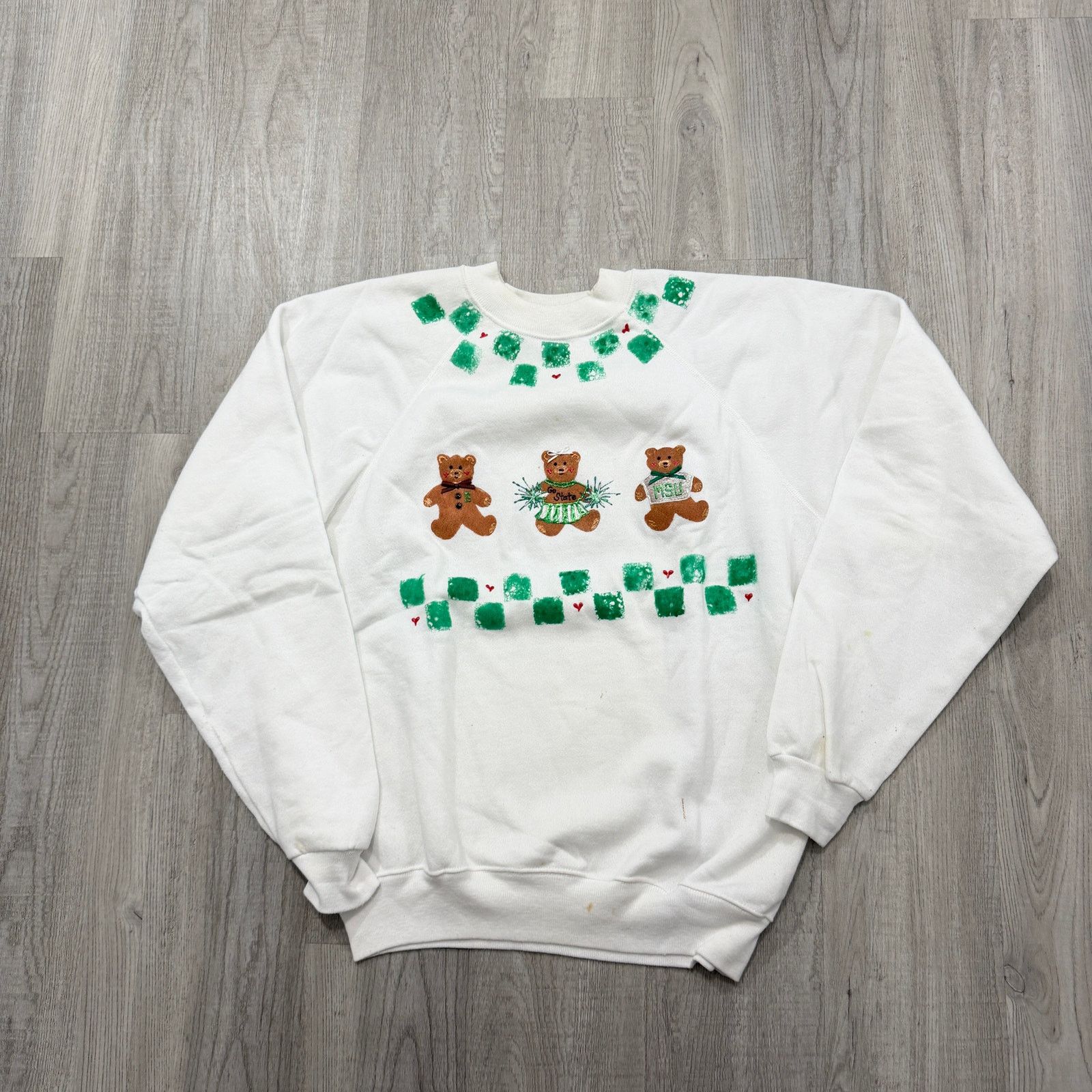 Vintage Vintage Michigan State Spartans Teddy Bear Sweatshirt XL Size US XL / EU 56 / 4 - 1 Thumbnail