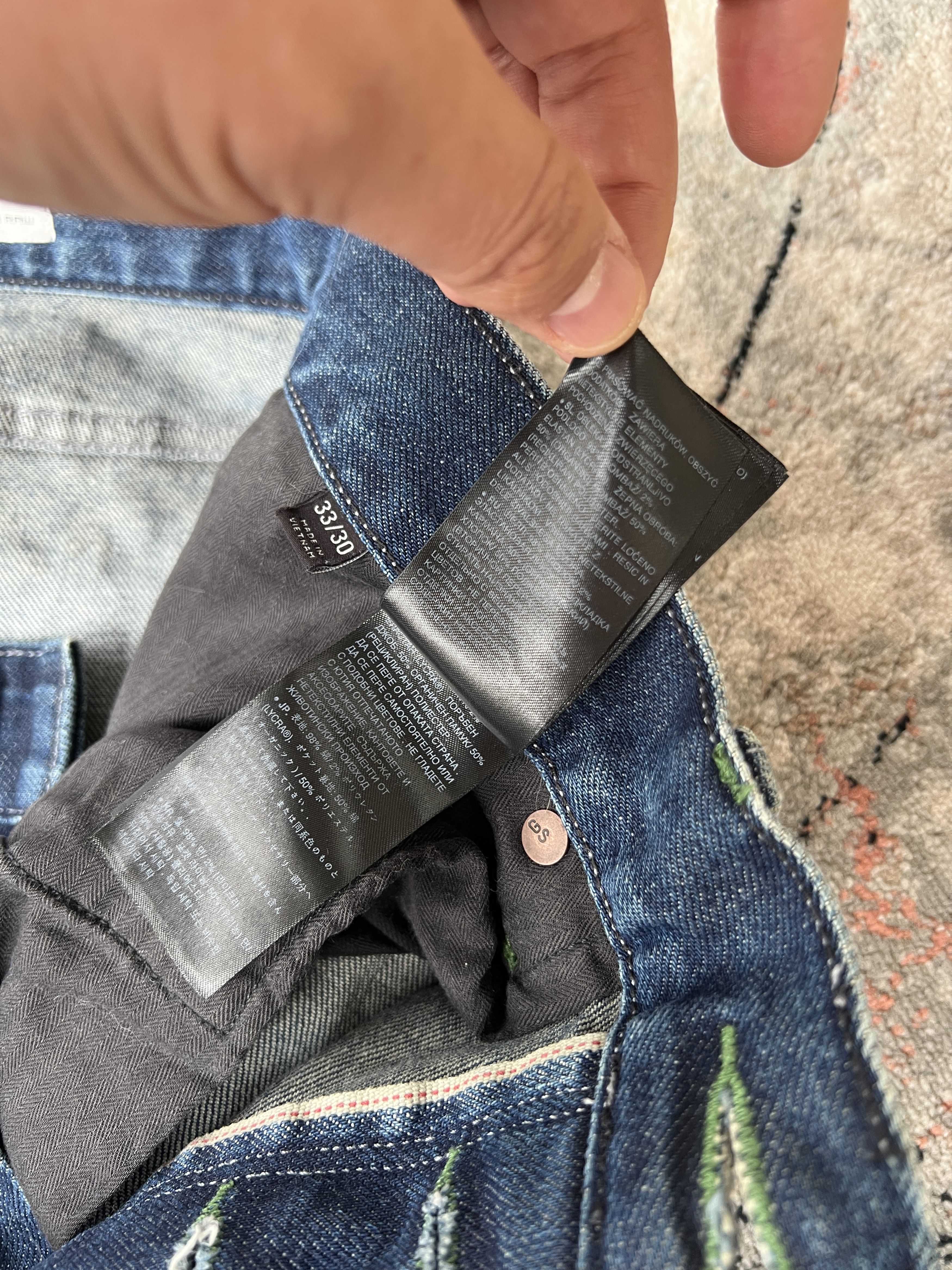 G-Star G-Star Raw Premium Japanese Fabric Jeans Size US 33 - 9 Thumbnail
