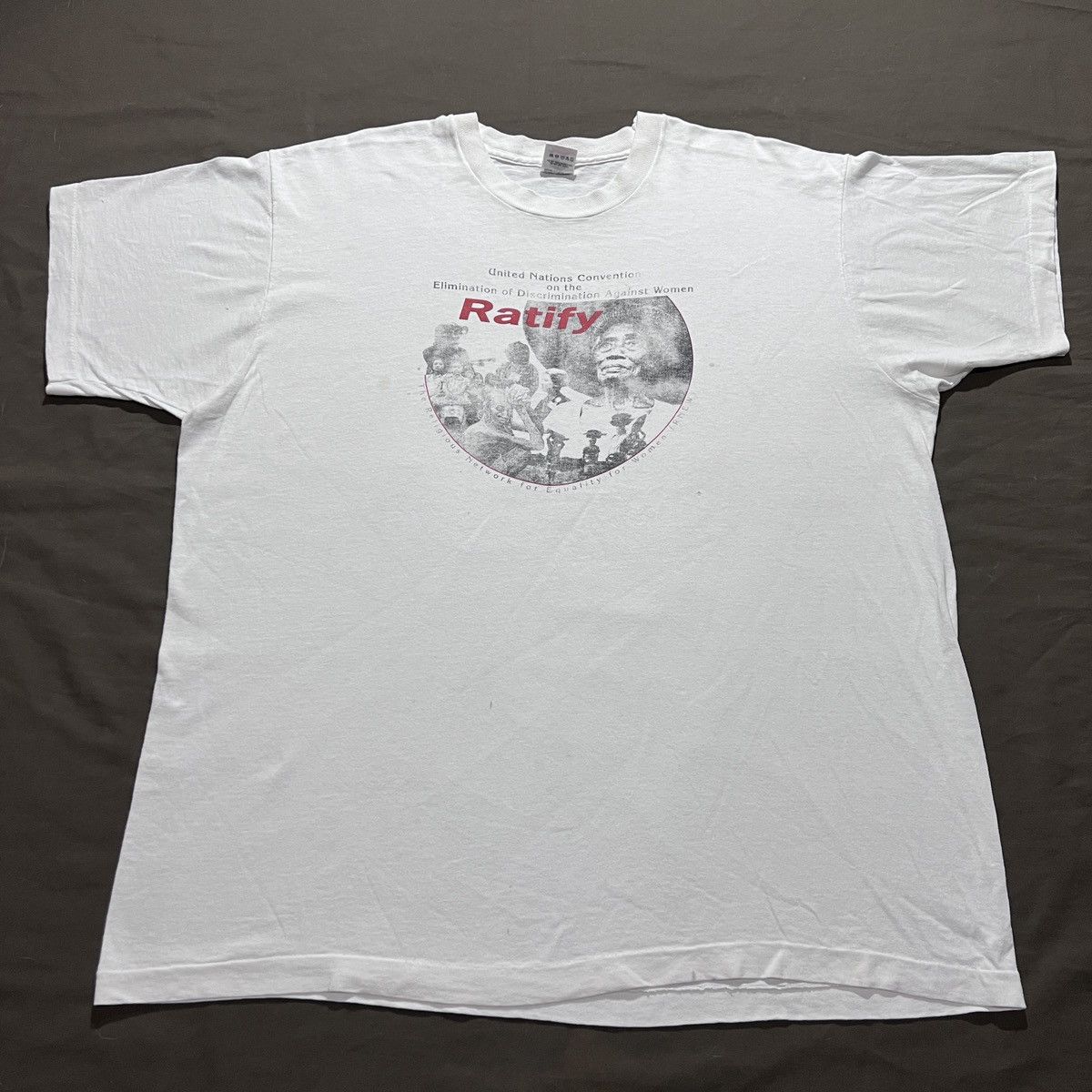 Rap Tees × Vintage Vintage 90s RATIFY Women black history Tee 2XL Faded Size US XXL / EU 58 / 5 - 2 Thumbnail
