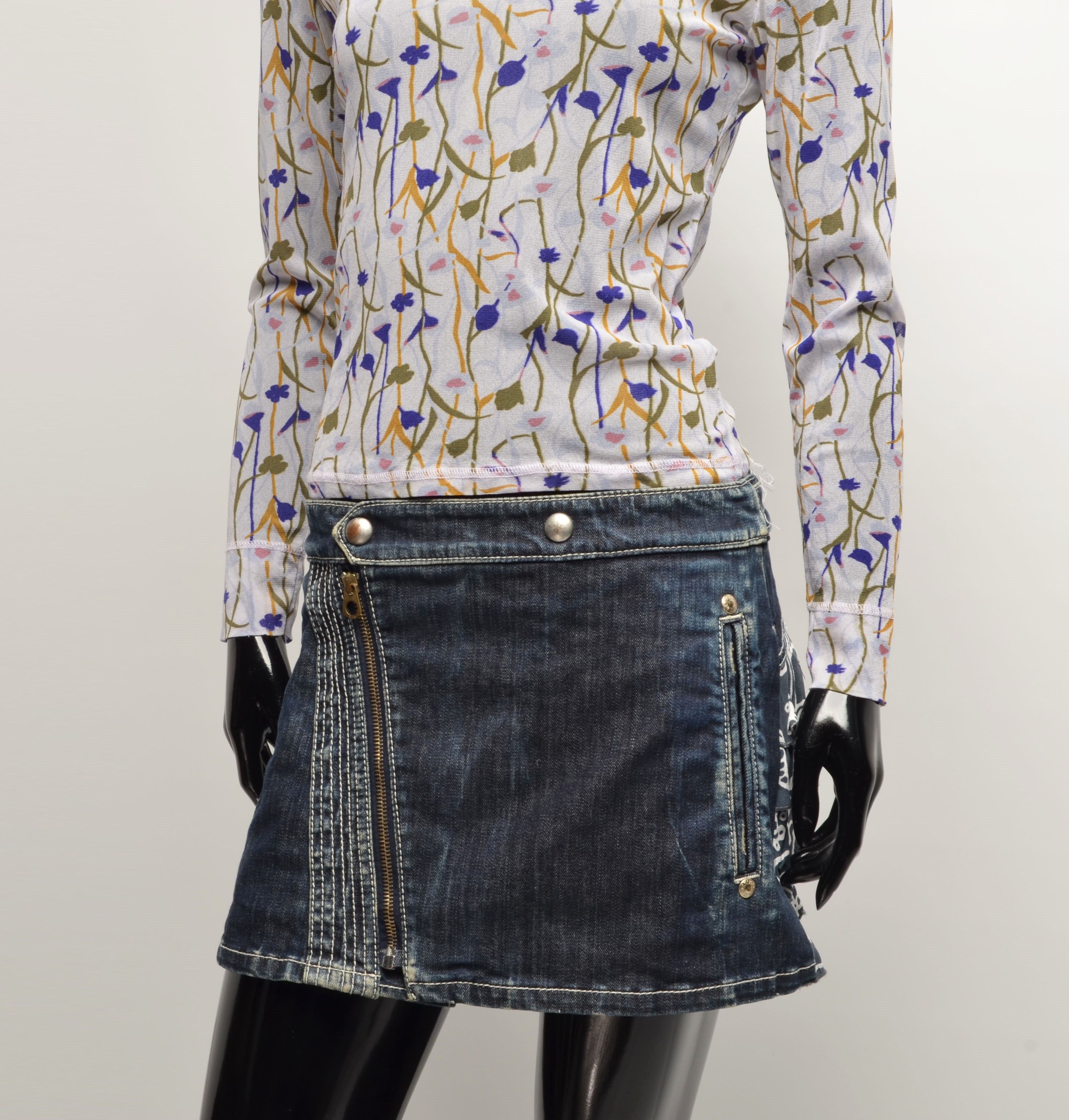 Vintage Vintage Mesh Floral Long Sleeve Light Top Size S / US 4 / IT 40 - 3 Thumbnail