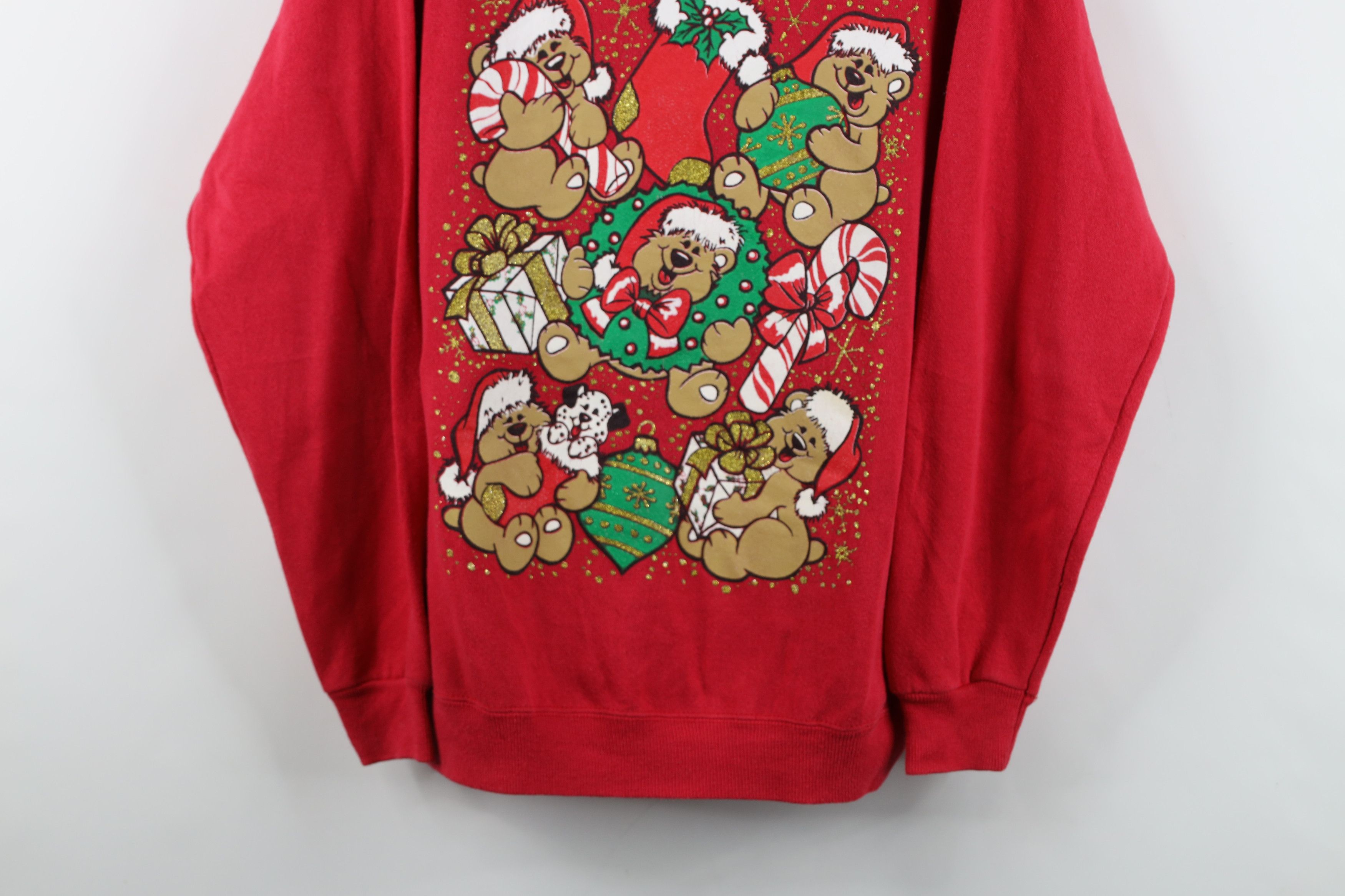 Vintage Vintage 90s Streetwear Bear Puppy Dog Crewneck Sweatshirt Size L / US 10 / IT 46 - 3 Thumbnail