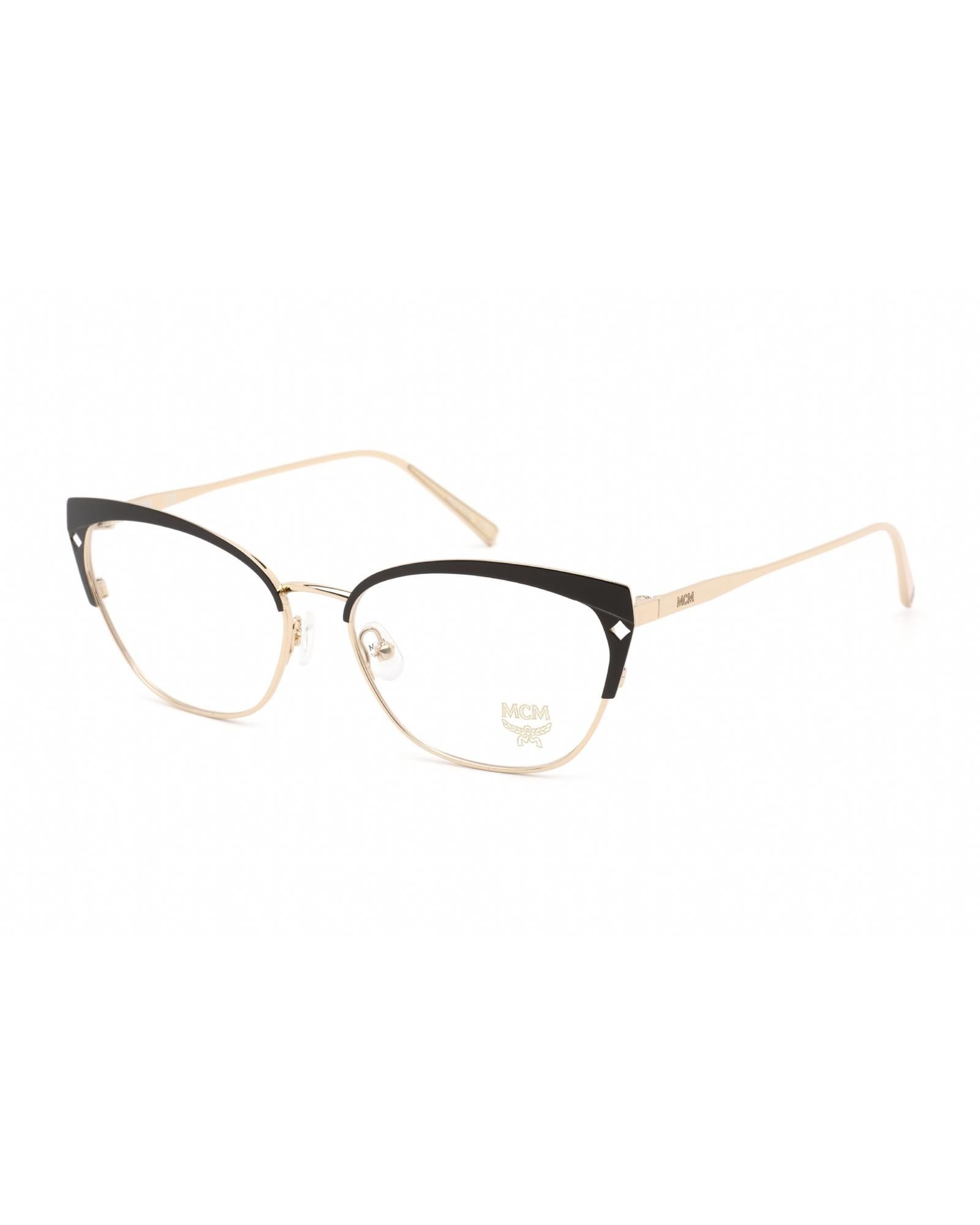 image of MCM2113 Eyeglasses Gold/black/clear Demo Lens, Women's