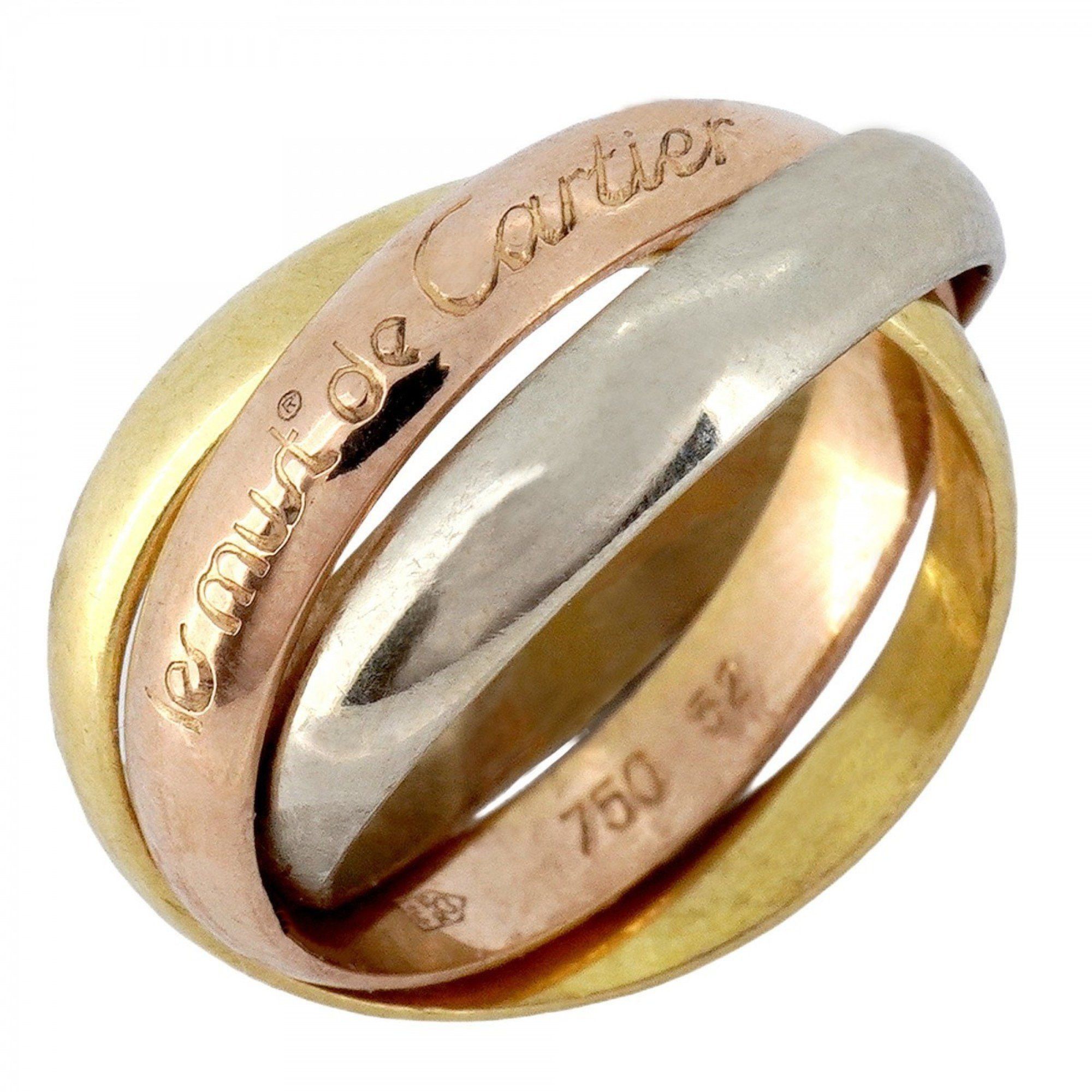 Cartier Cartier Ring Trinity K18YG Yellow Gold K18WG White K18PG 