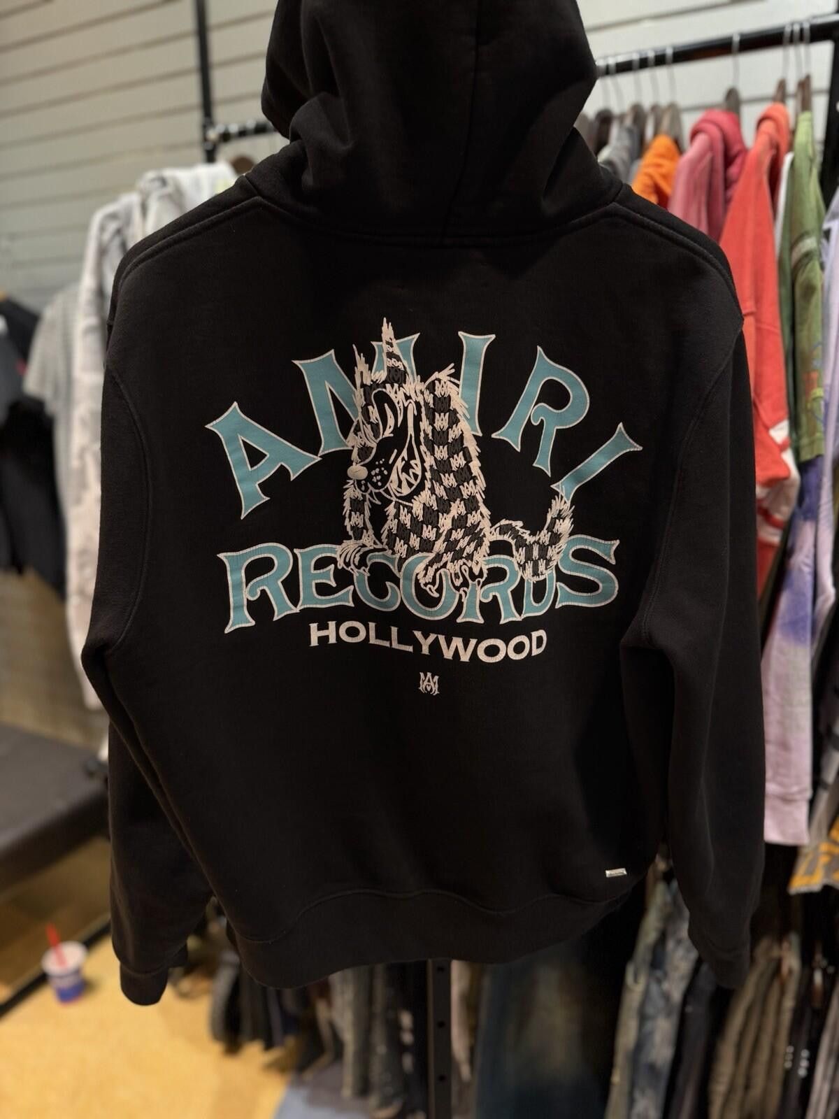 Amiri Amiri Men's Black Blue Logo Pullover Hoodie Sweater Medium Size US M / EU 48-50 / 2 - 7 Thumbnail