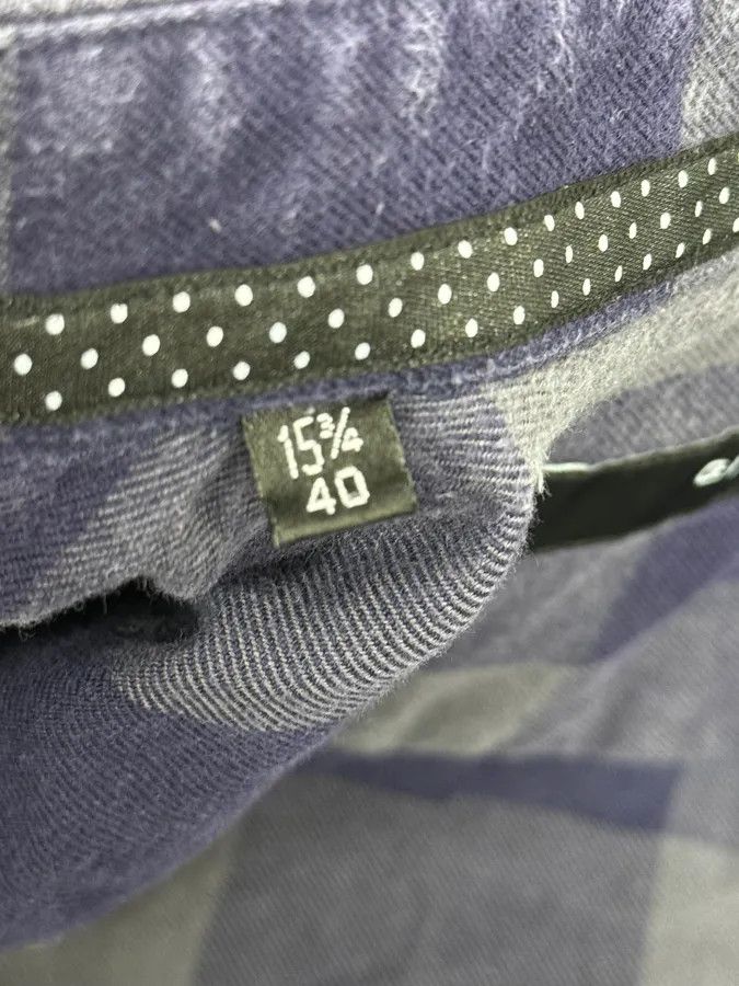 Givenchy Givenchy Grey & Navy Classy Checkered Shirt Size US S / EU 44-46 / 1 - 11 Thumbnail