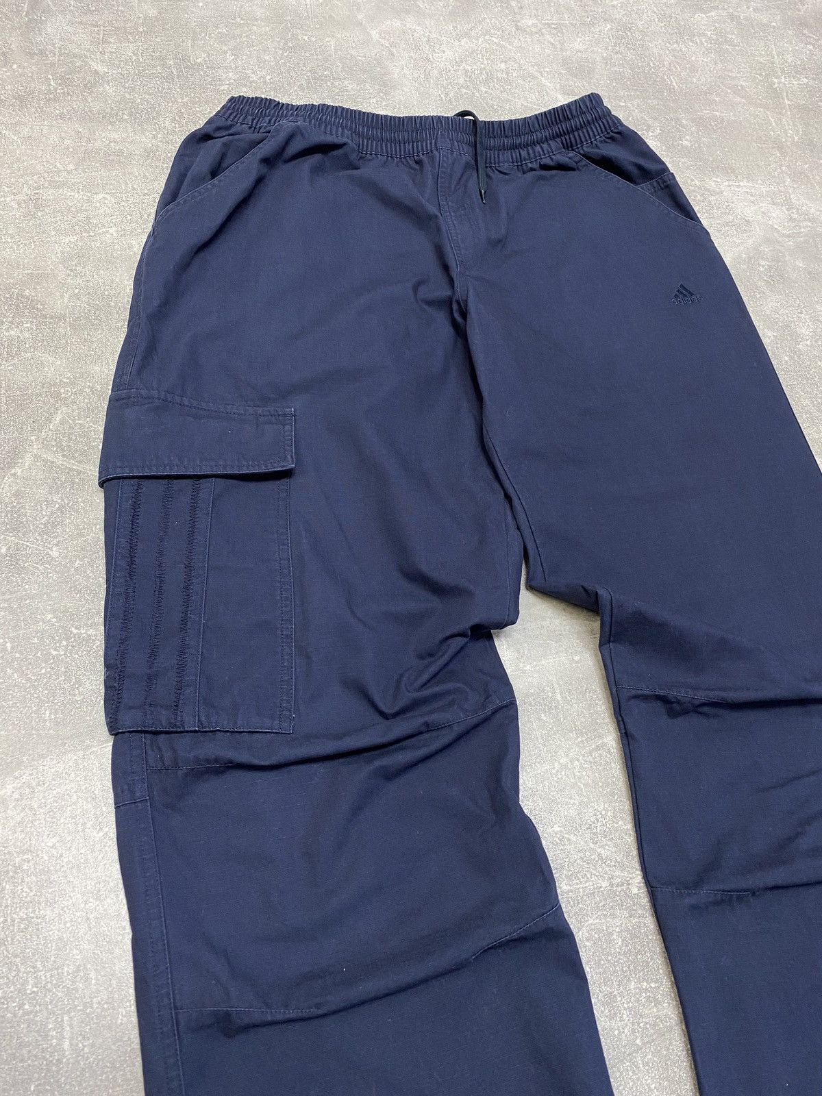 Adidas × Vintage Vintage y2k Adidas Baggy Blue Outdoor Track Pants Size US 32 / EU 48 - 3 Thumbnail