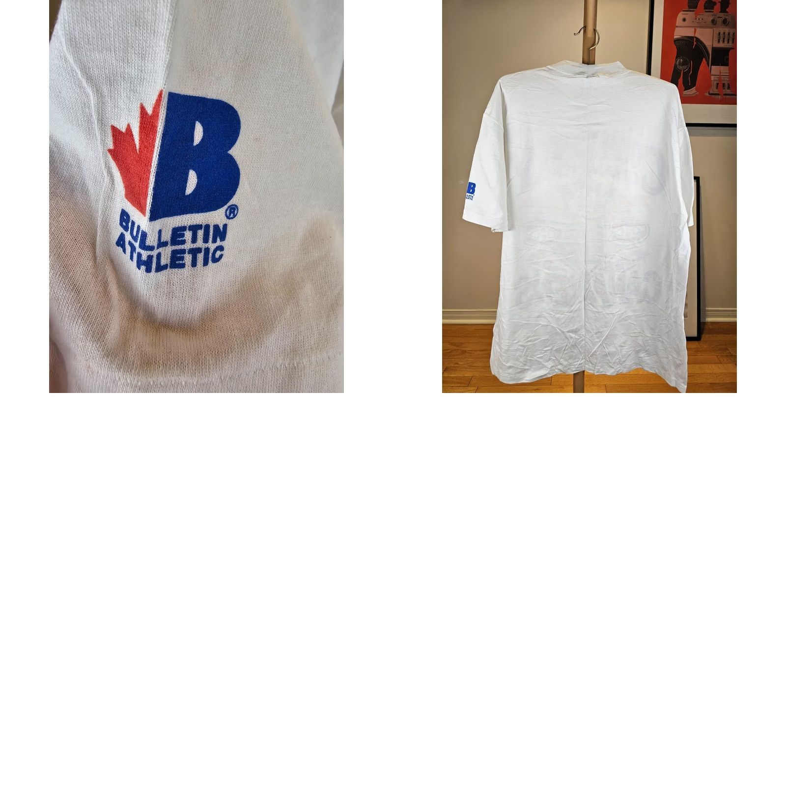 Vintage VINTAGE Montreal Canadiens T-Shirt XL White Stitch Mens Short Sleeve Round Neck 93 Stanley Cup Champions Size US XL / EU 56 / 4 - 8 Thumbnail