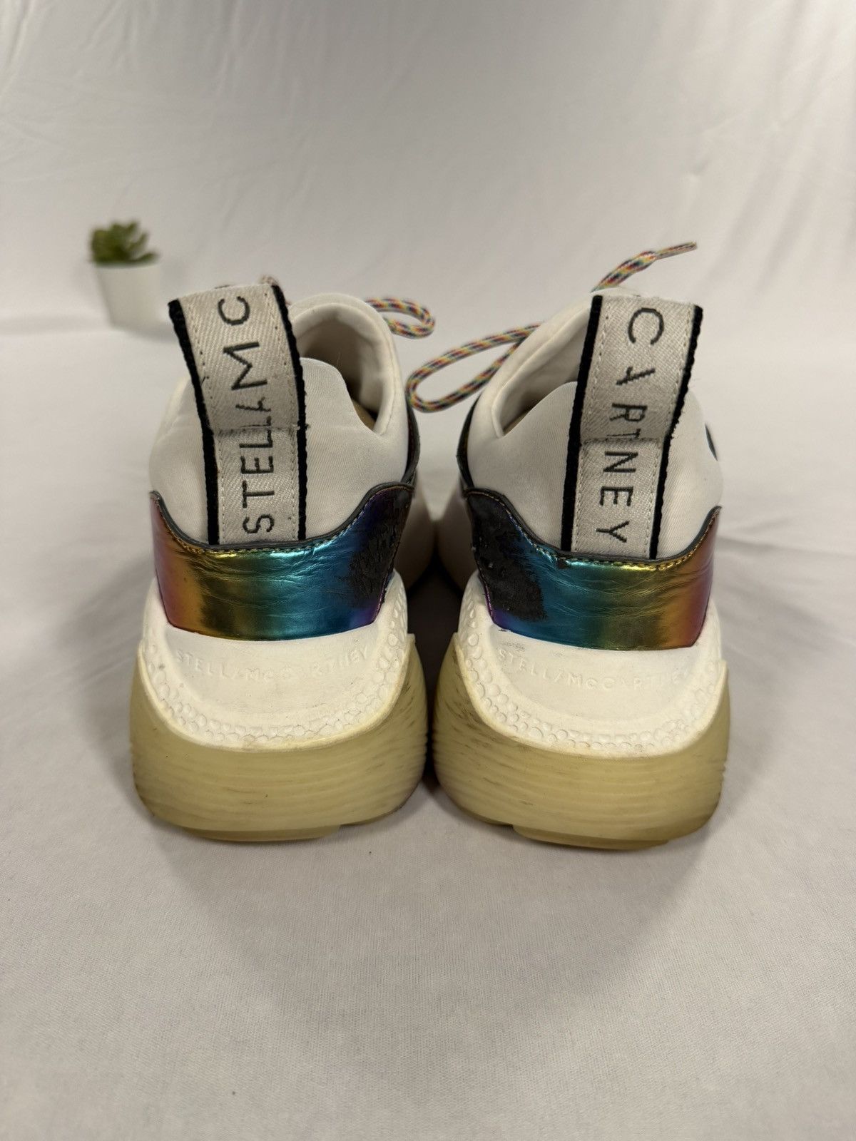 Stella McCartney STELLA MCCARTNEY Eclypse Rainbow Iridescent Low Top Size 37 Size US 7 / IT 37 - 7 Thumbnail