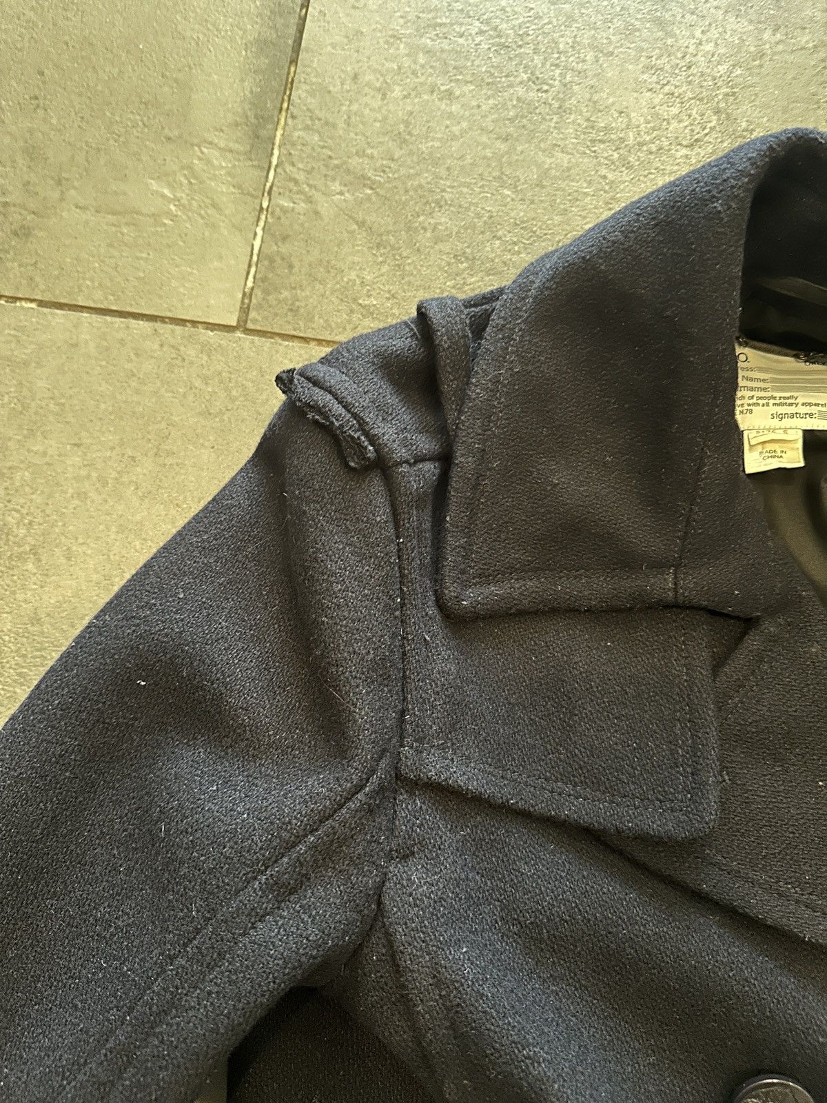 Diesel × Vintage Vintage 90s Diesel Military Style Peacoat Size US S / EU 44-46 / 1 - 3 Thumbnail