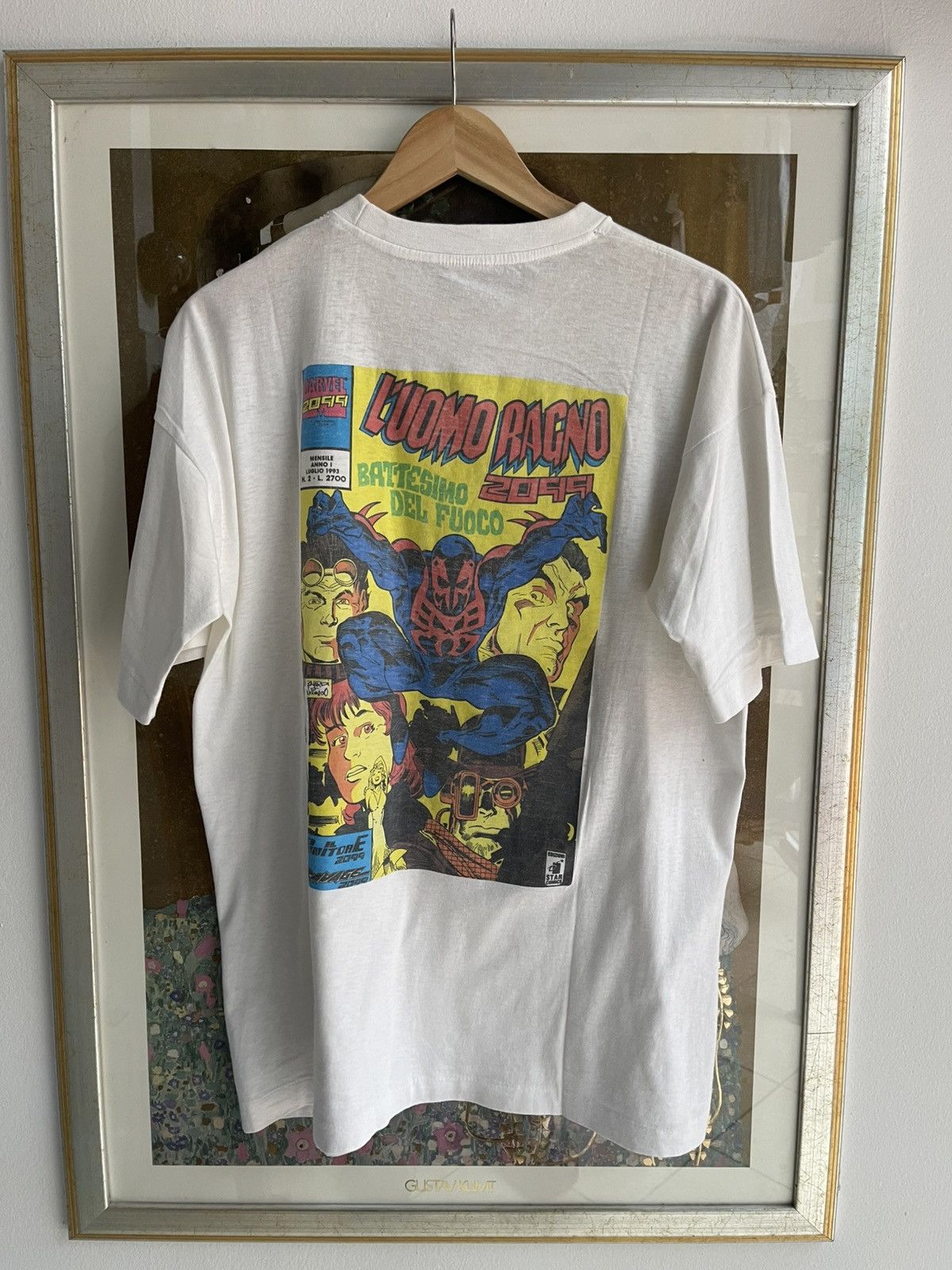 Marvel Comics Vintage Marvel 1993 Spiderman “italian issue” t shirt Size US XL / EU 56 / 4 - 2 Thumbnail