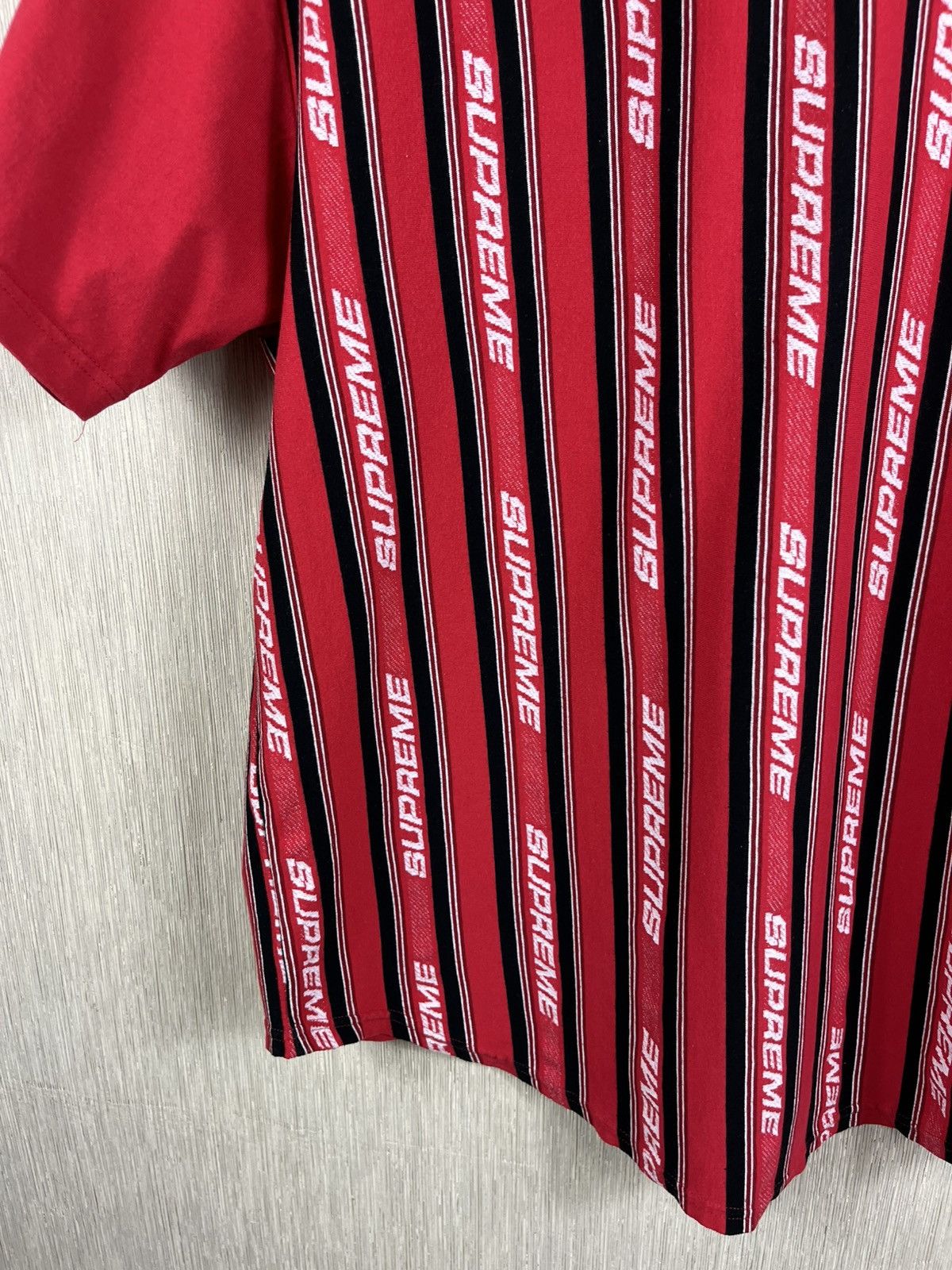 Supreme Supreme jacquard logo baseball jersey knit shirt button up Size US M / EU 48-50 / 2 - 17 Thumbnail