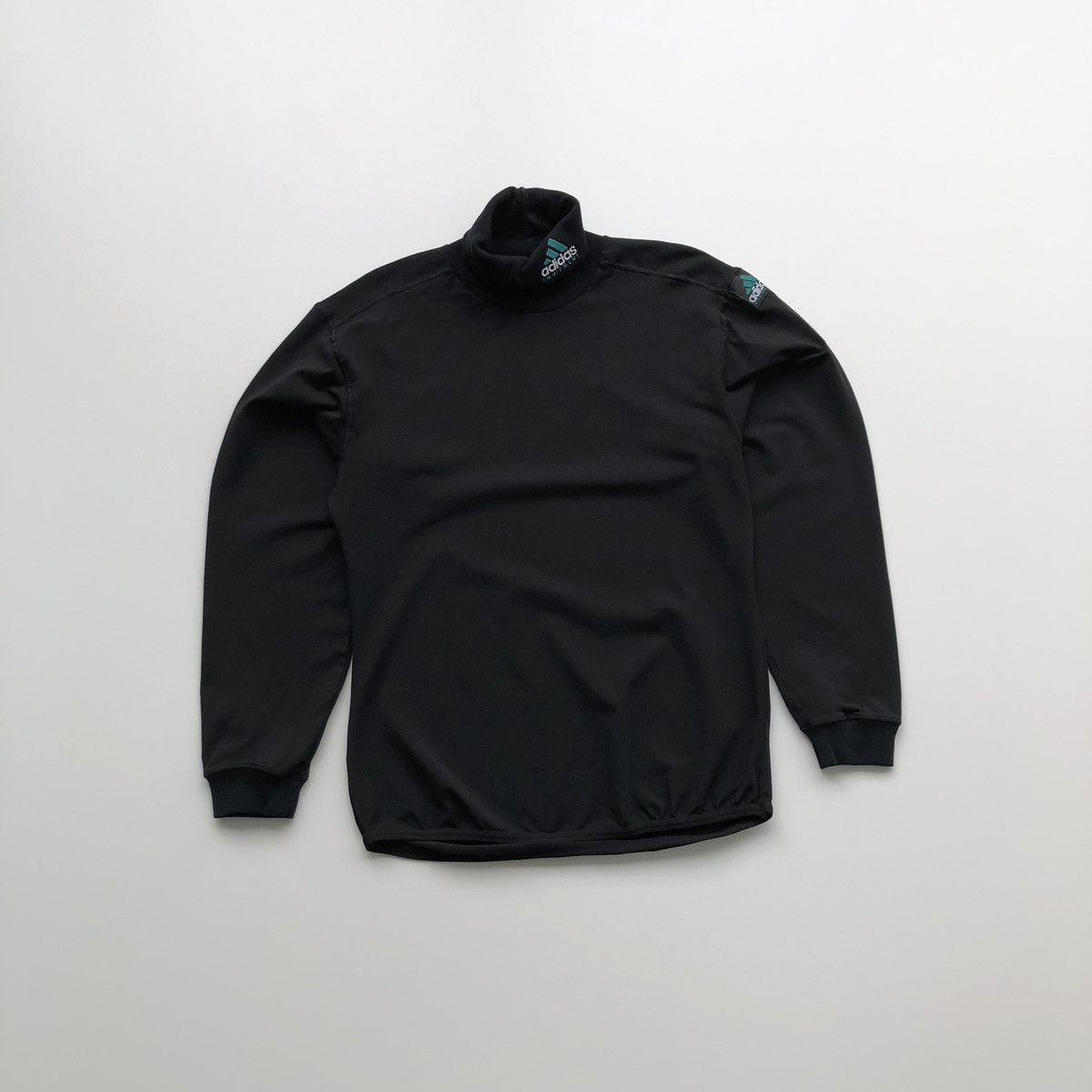 Adidas × Vintage Adidas Equipment Vintage Turtle Neck Long Sleeve Sweatshirt Size US L / EU 52-54 / 3 - 1 Thumbnail