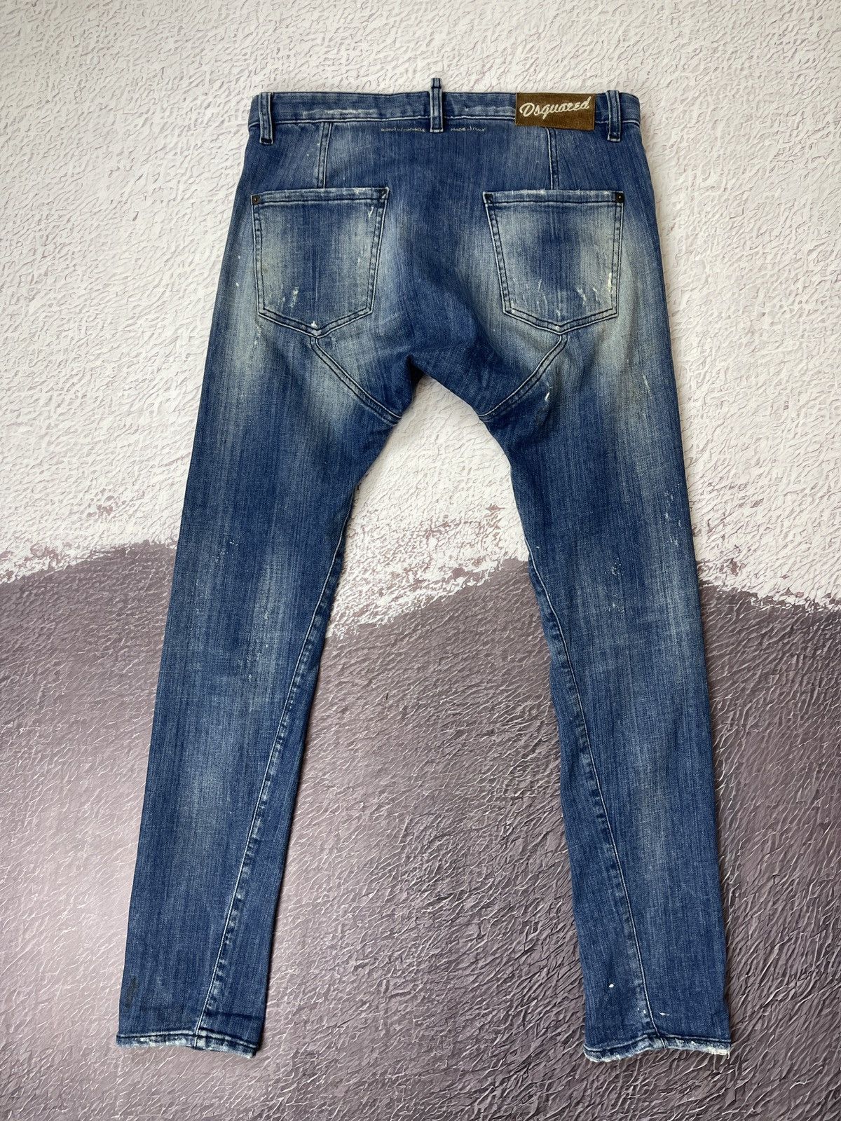 Dsquared2 Dsquared d2 vintage distressed denim jeans paint embroidery Size US 30 / EU 46 - 4 Thumbnail