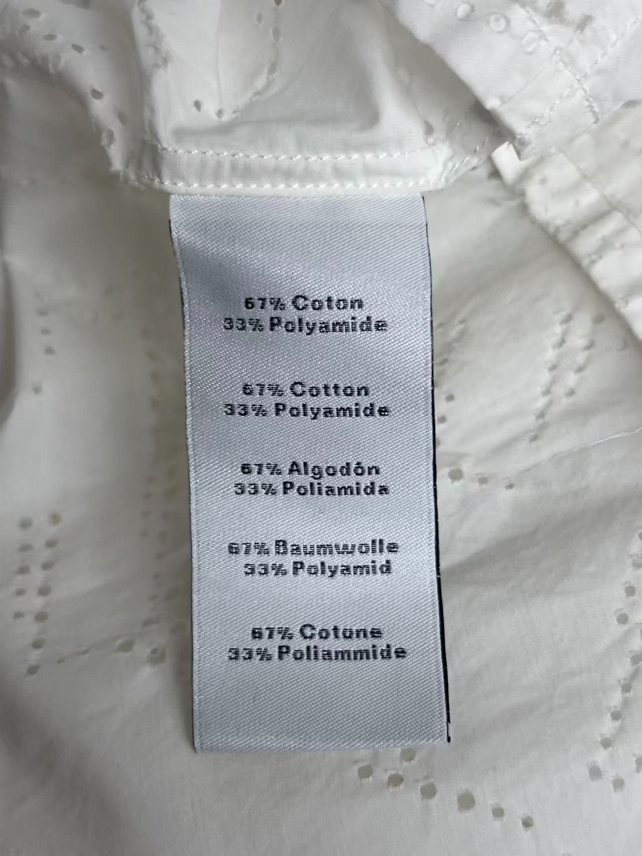 Hermes Hermes Hollow Out Cotton Shirt Uni Size US M / EU 48-50 / 2 - 4 Thumbnail