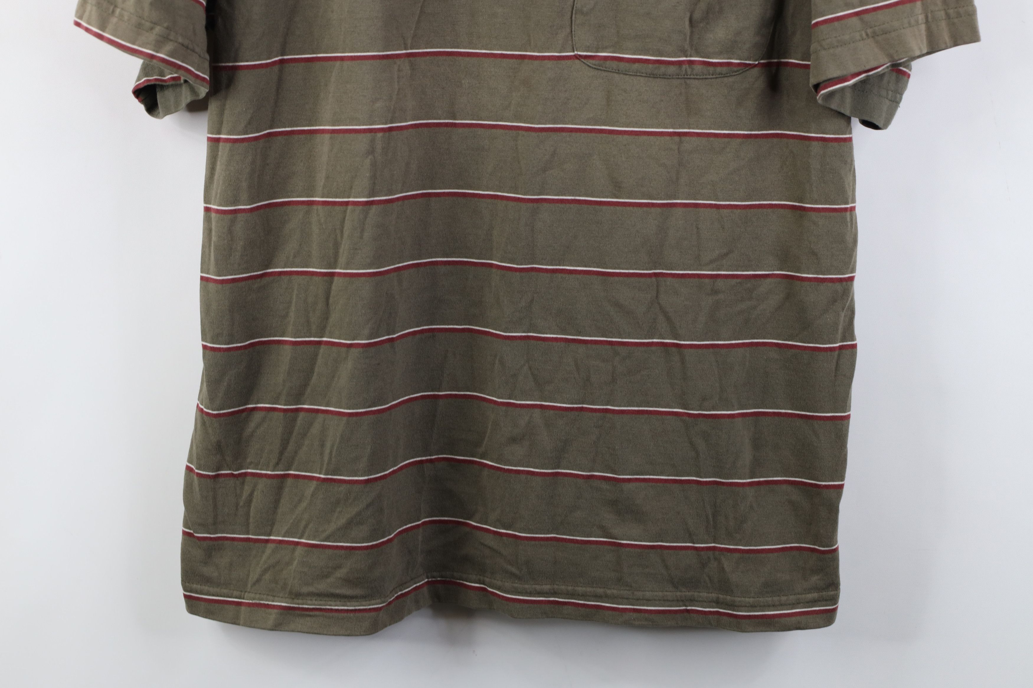 Vintage Vintage 90s Streetwear Striped Pocket Short Sleeve T-Shirt Size US XL / EU 56 / 4 - 3 Thumbnail
