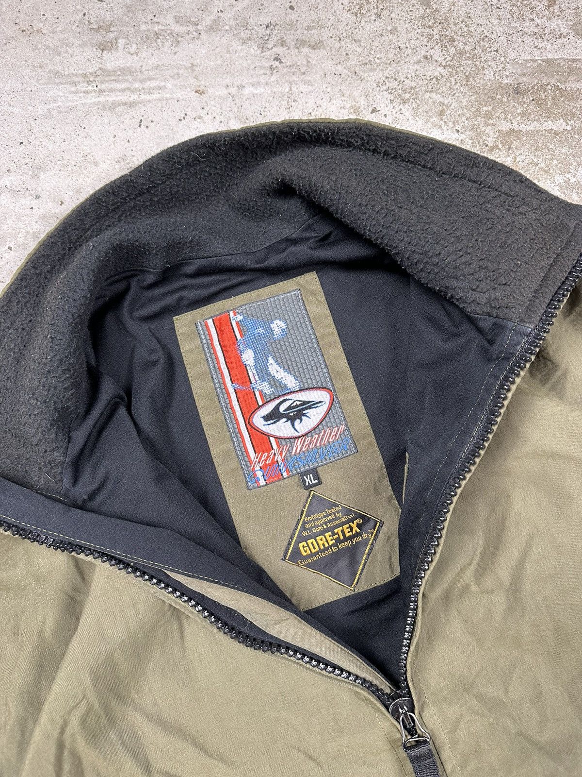 Goretex × Quiksilver × Vintage ‼️ Vintage 90s Quiksilver Gore Tex Khaki Jacket Parka Size US XL / EU 56 / 4 - 7 Thumbnail