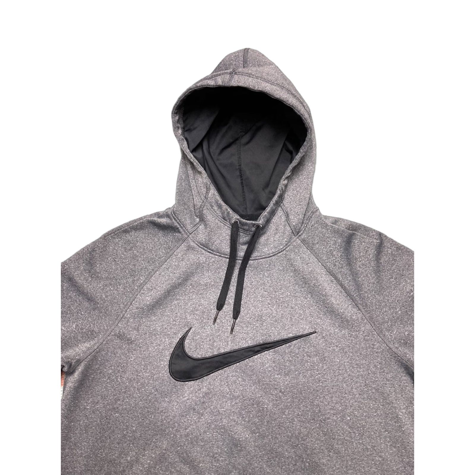 Nike Nike Dri-Fit Hoodie Pullover Swoosh Embroidered Gray Adult M EUC Mens Size US M / EU 48-50 / 2 - 1 Thumbnail