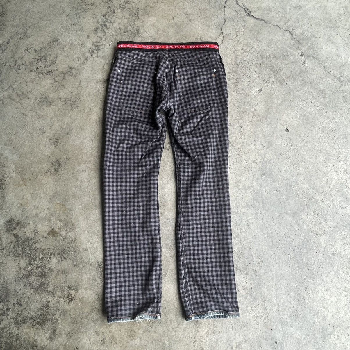 Edwin 🔥Vintage Edwin Edge Of Blue Stoned Washed Distress Jeans Size US 34 / EU 50 - 8 Thumbnail