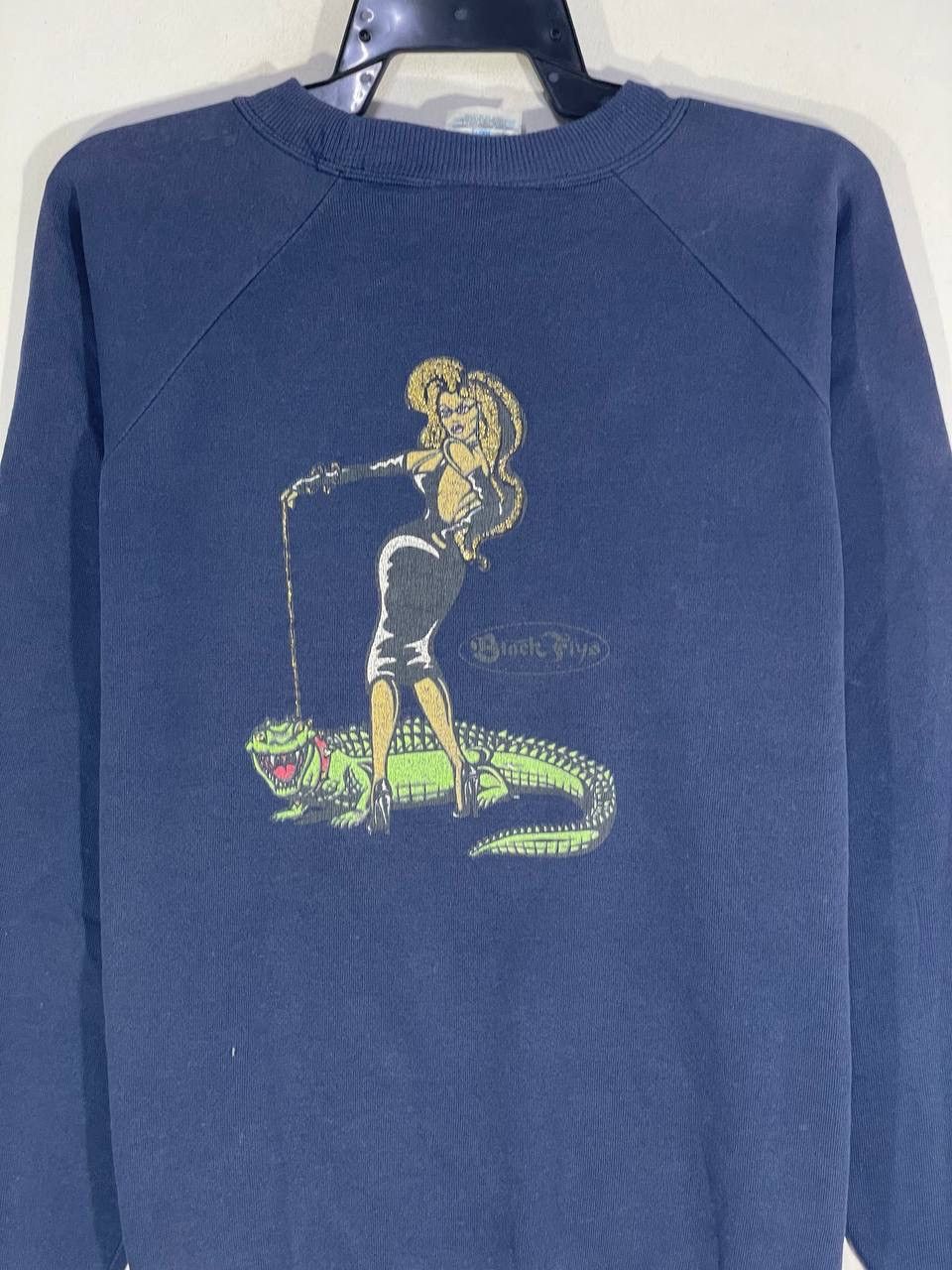 Other 90s black flys skateboard skate brand sweatshirt size L Size US L / EU 52-54 / 3 - 8 Thumbnail