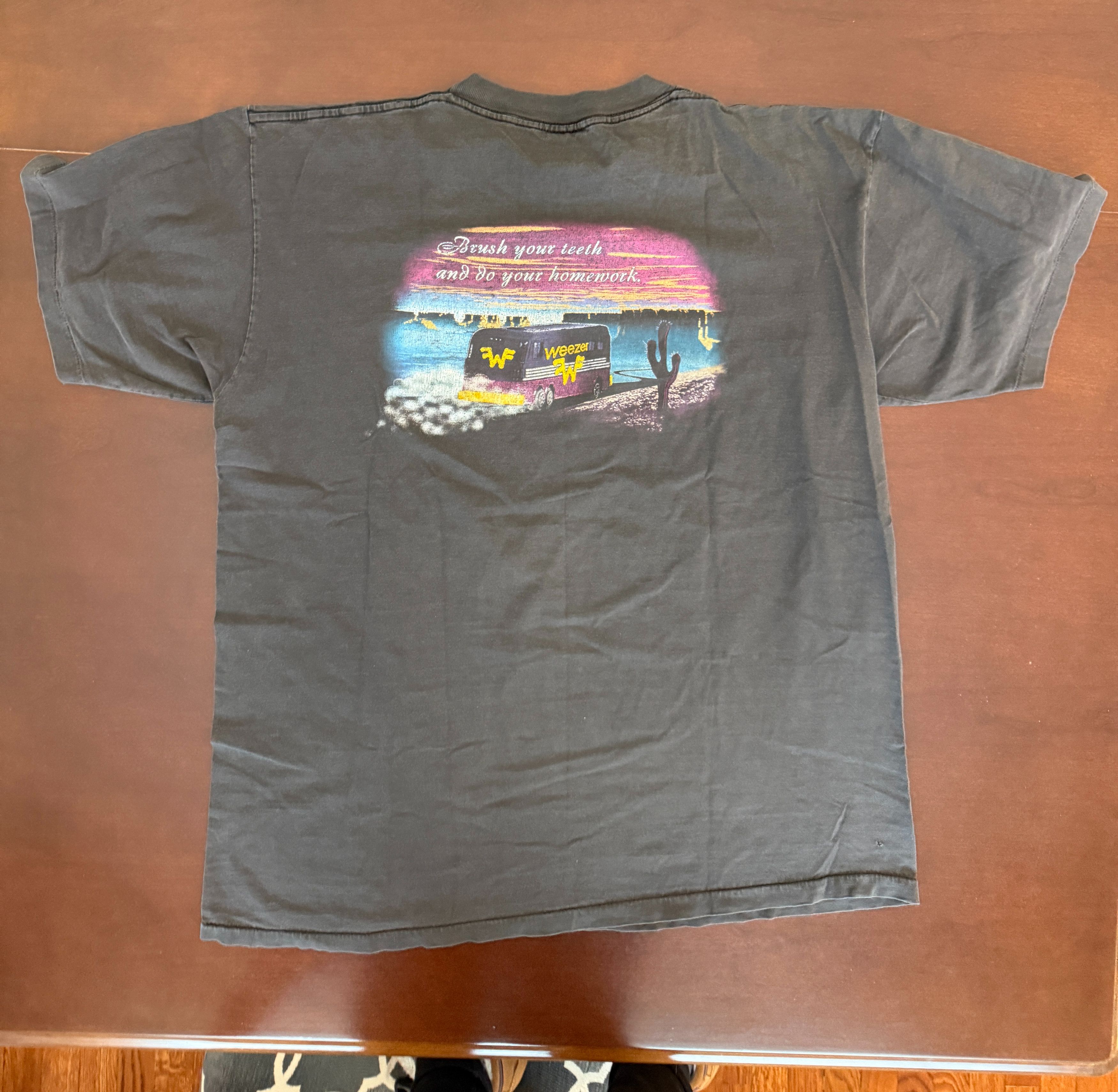 Band Tees Vintage Weezer XL Winterland 1995 Size US XL / EU 56 / 4 - 7 Thumbnail