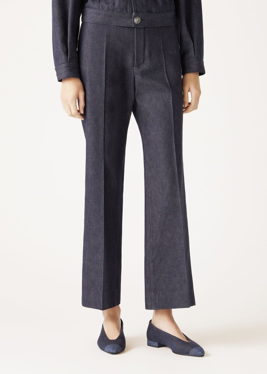 Loro Piana o1srvl11e0825 FAO4492 Jose Pant in Blue Size 26" / US 2 / IT 38 - 4 Thumbnail